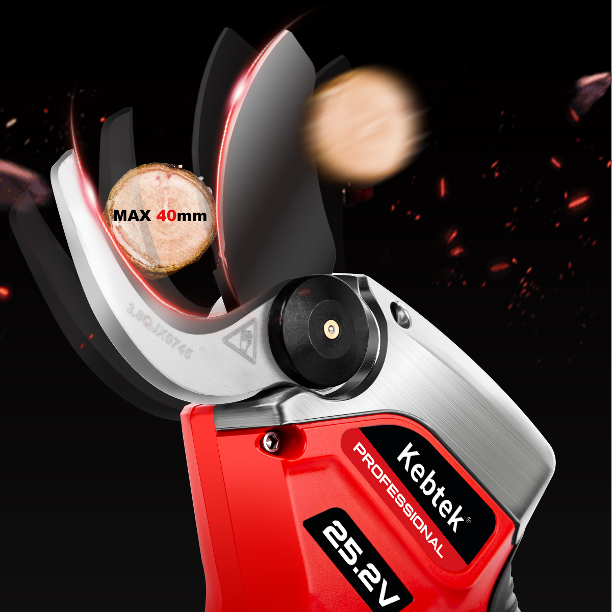 Kebtek Blade Compatible with  ZCYL-001 40MM Electric Pruning Shears Cutting Diameter