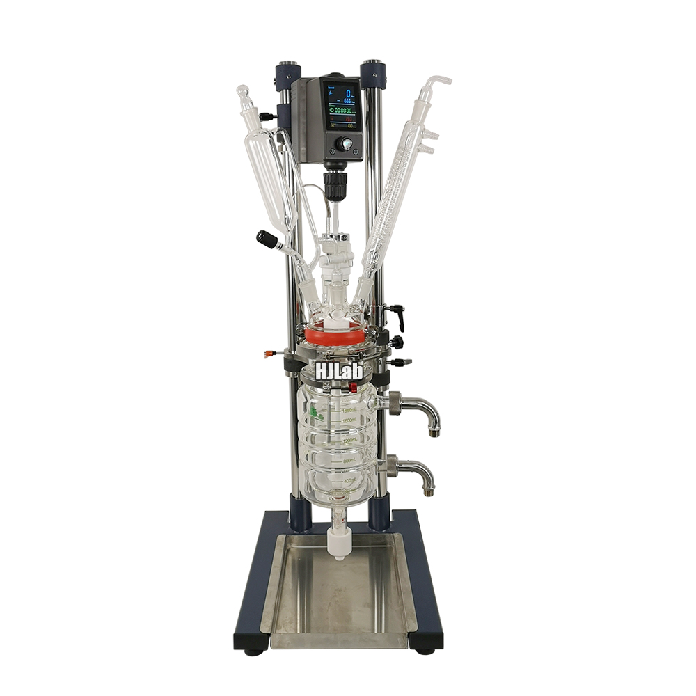 Lab Scale Benchtop Jacketed Glass Reactor