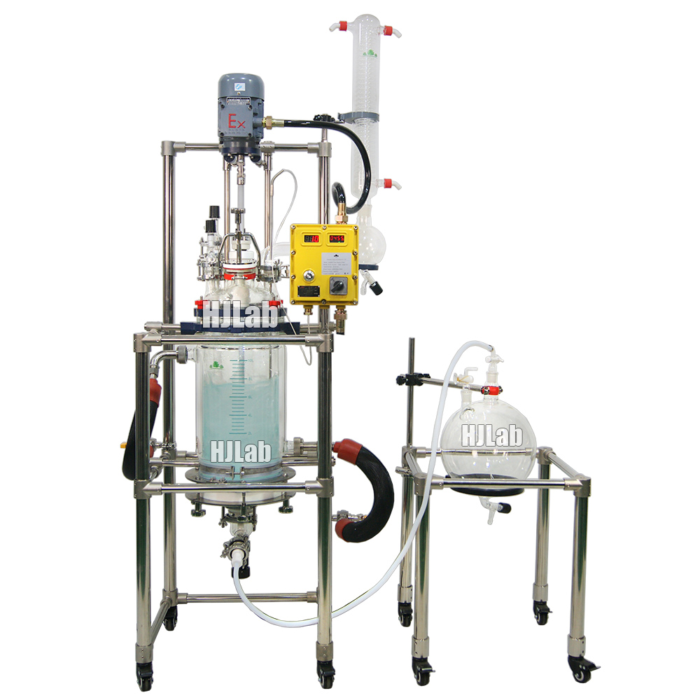 Explosion Proof Nutsche Filtering Chemical Synthesis Jacketed Glass Reactor
