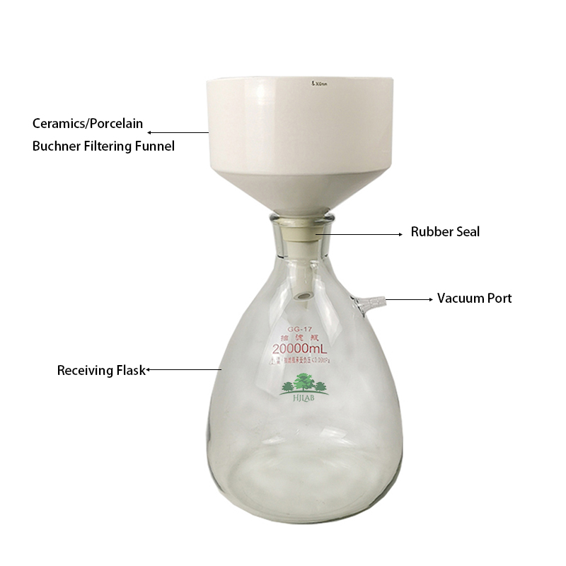 Ceramics Porcelain Glass Buchner Filtering Funnel