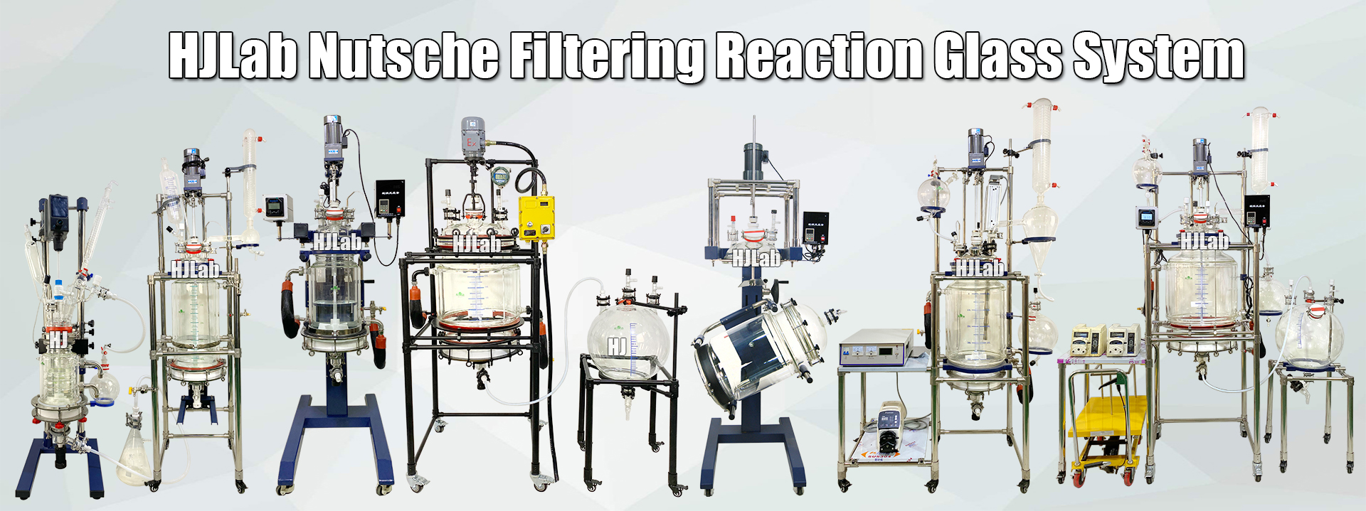 HJLab Chemical Lab Jacketed Glass Reactor Nutsche Filtering