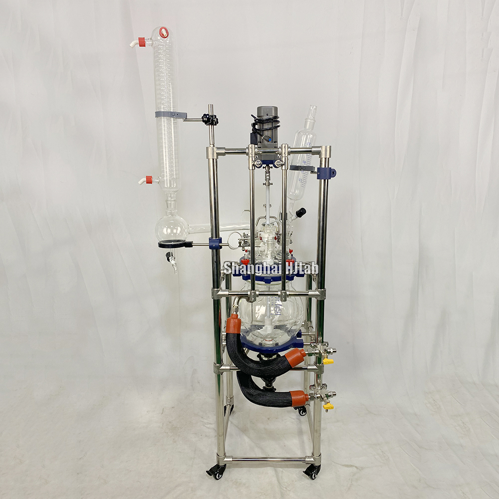 Jacketed Spherical Glass Reactor with 5L 10L 20L 30L Double Layer Glass Reaction Vessel