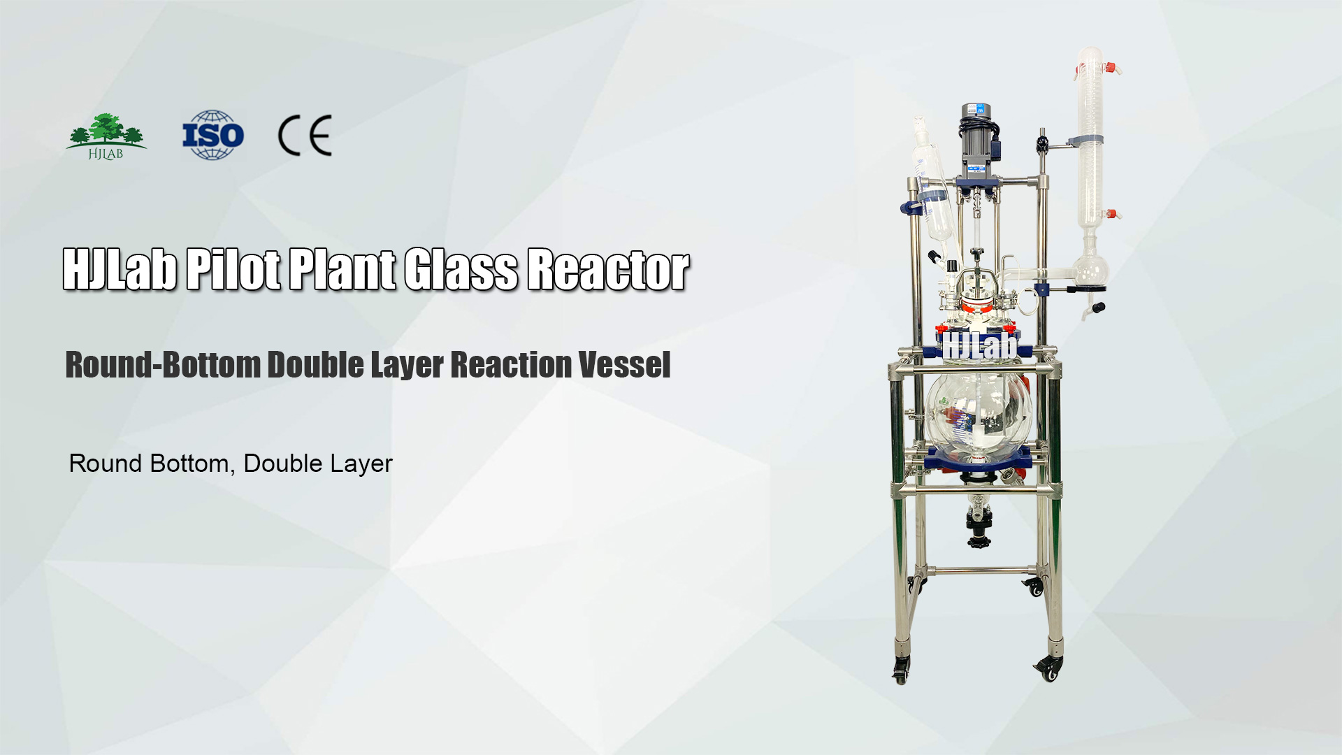 Jacketed Spherical Glass Reactor with 5L 10L 20L 30L Double Layer Glass Reaction Vessel