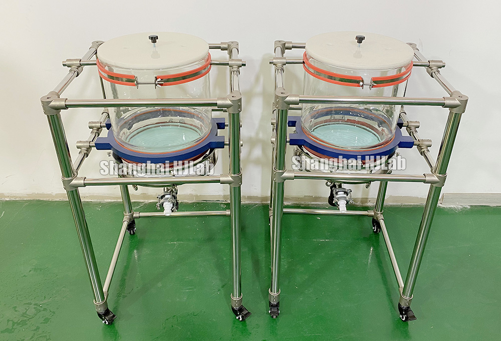 Glass PTFE Buchner Nutsche Filtering Funnel