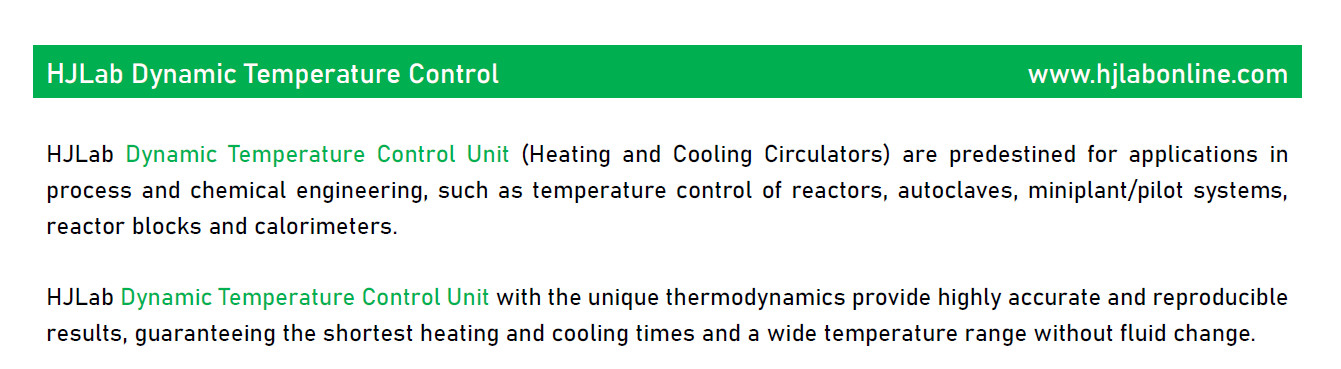highly dynamic temperature control unit recirculating cooler