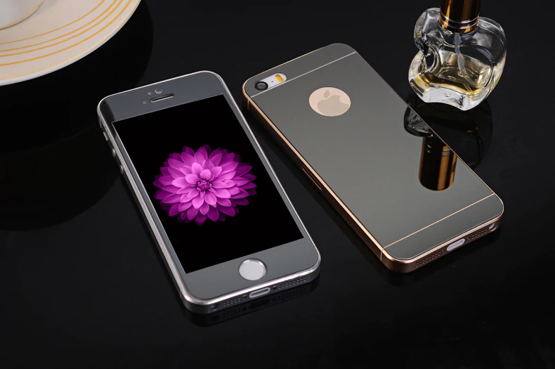 iPhone 7 Film Protection Ecran Verre Trempé Effet Miroirc Bleu