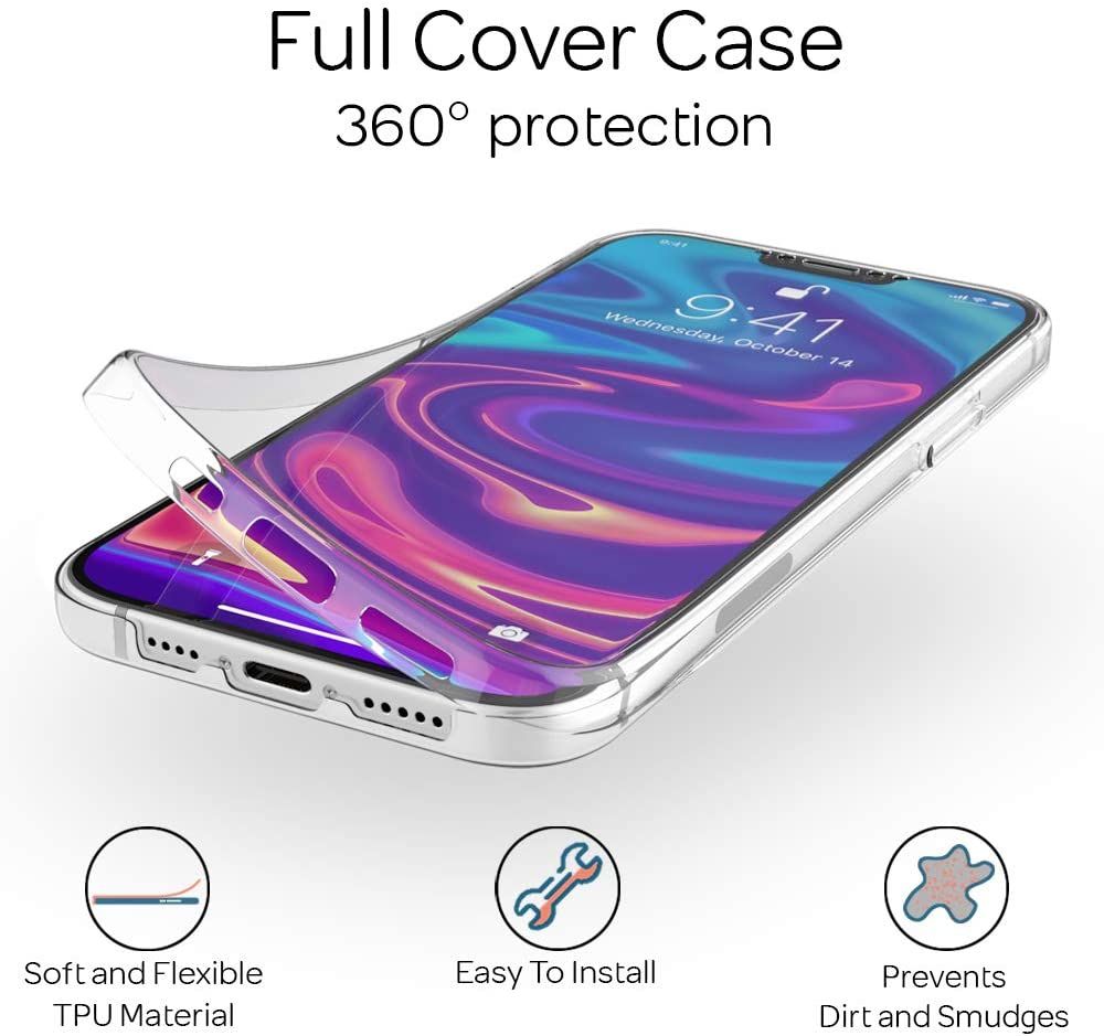 Coque iPhone 13 Pro Max Silicone Intégrale Transparente