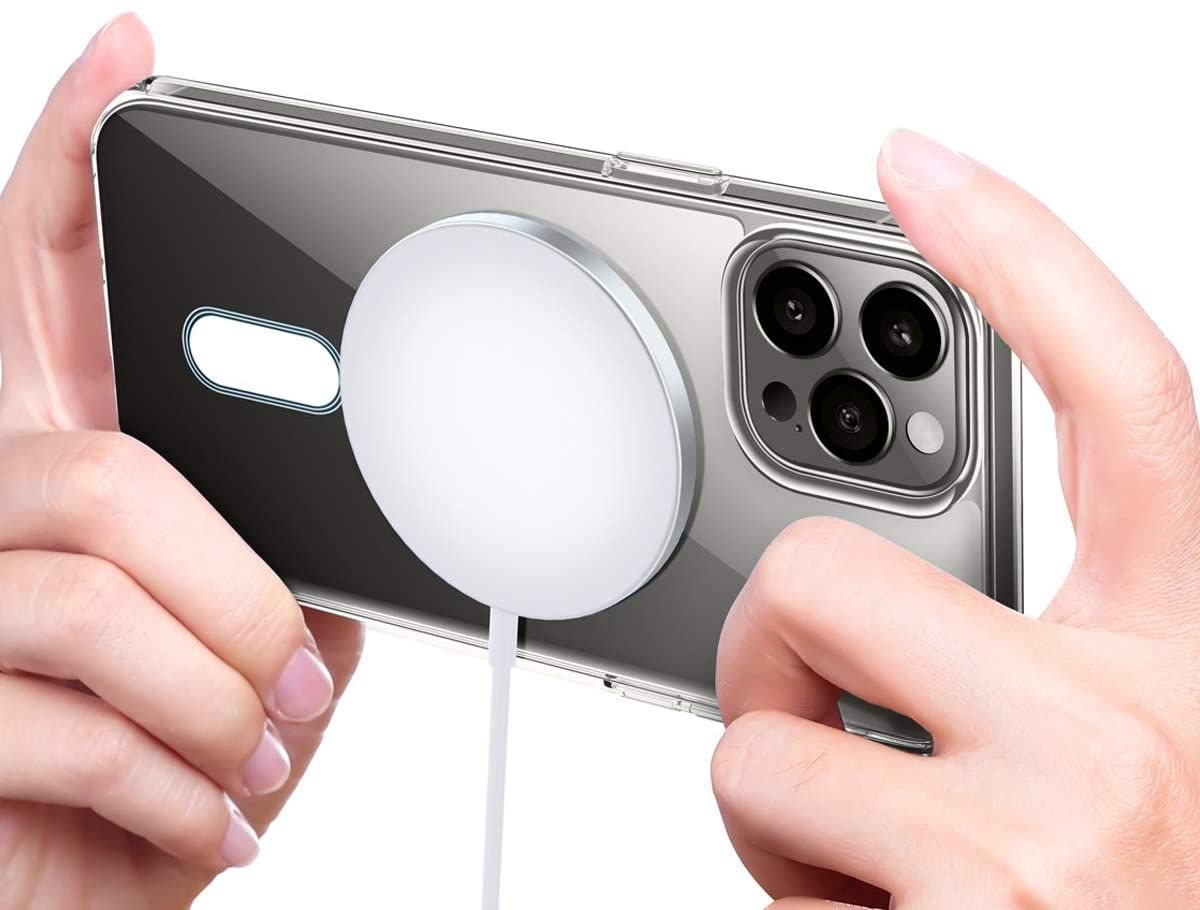 Coque iPhone 13 mini Transparente avec Anneau Magnétique