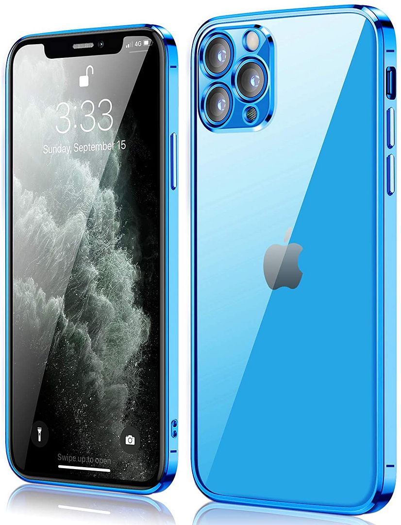 Coque iPhone 13 ultra slim en silicone TPU souple avec cadre chromé