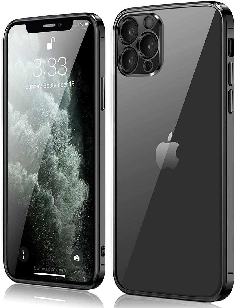 Coque iPhone 13 ultra slim en silicone TPU souple avec cadre chromé