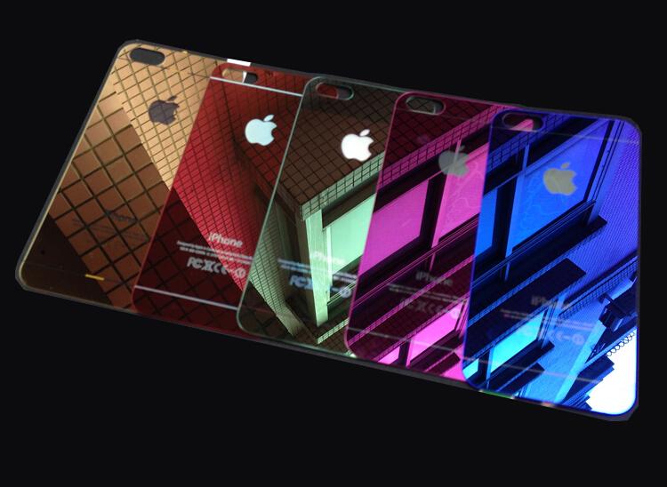 iPhone 7 Film Protection Ecran Verre Trempé Effet Miroirc Bleu