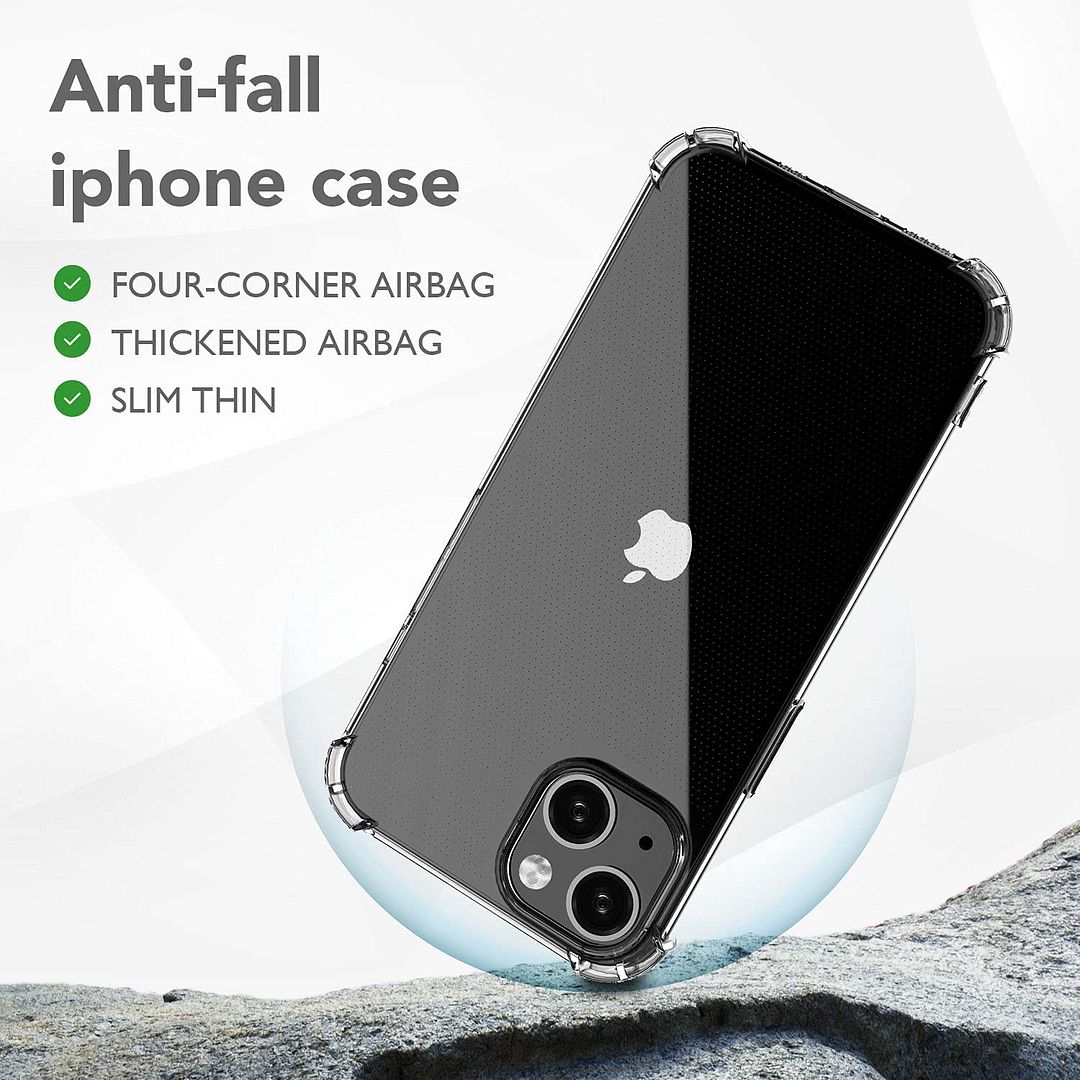 Coque iPhone 13 mini Silicone Antichoc Transparente