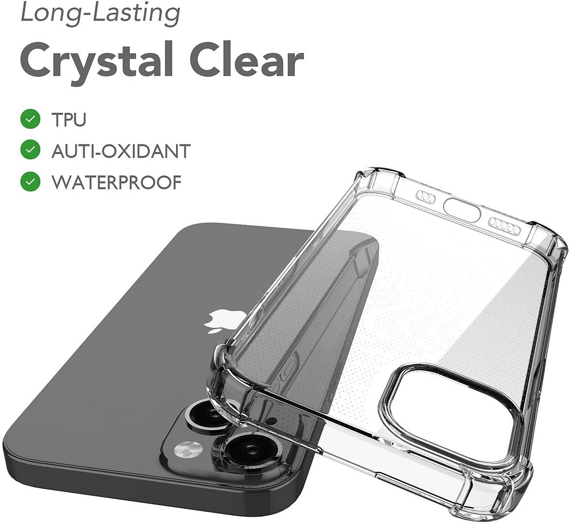 Coque iPhone 13 mini Silicone Antichoc Transparente