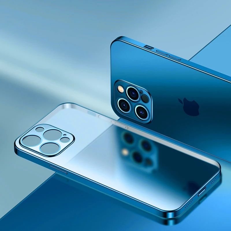 Coque iPhone 13 ultra slim en silicone TPU souple avec cadre chromé