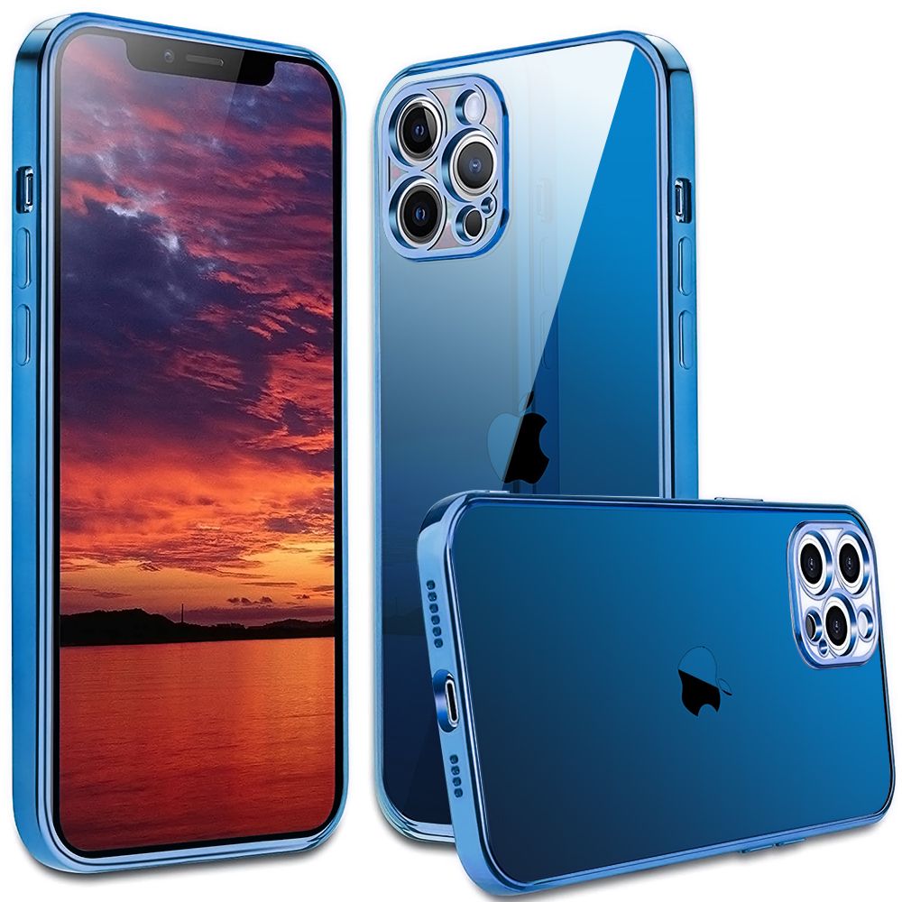 Coque iPhone 13 ultra slim en silicone TPU souple avec cadre chromé