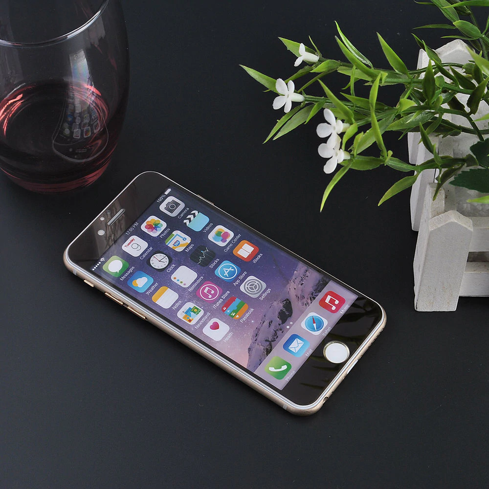 iPhone 7 Film Protection Ecran Verre Trempé Effet Miroirc Bleu