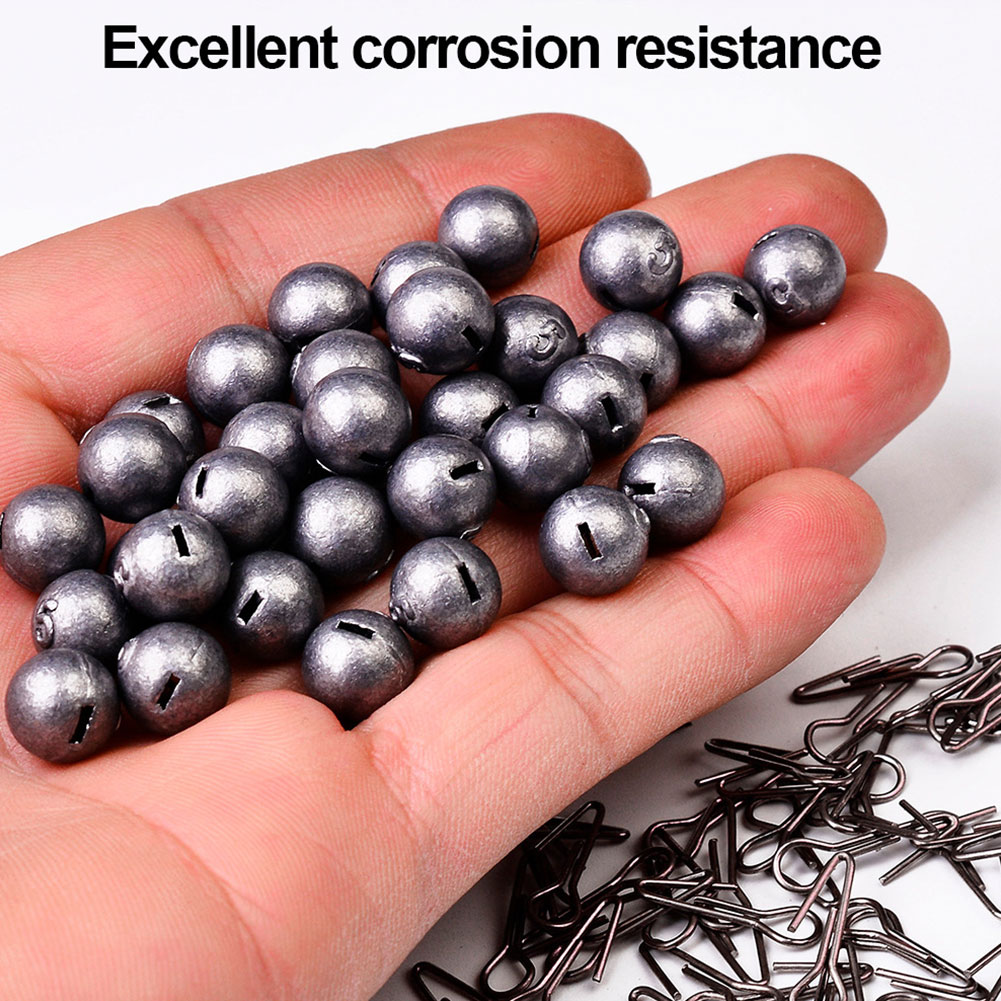 FREE FISHER 20pcs Lead Weights 3-21g Quick Release Crank Hook Fishing Lead Sinker Weight Drop Shot with Pin Fishing Tackle Accessories