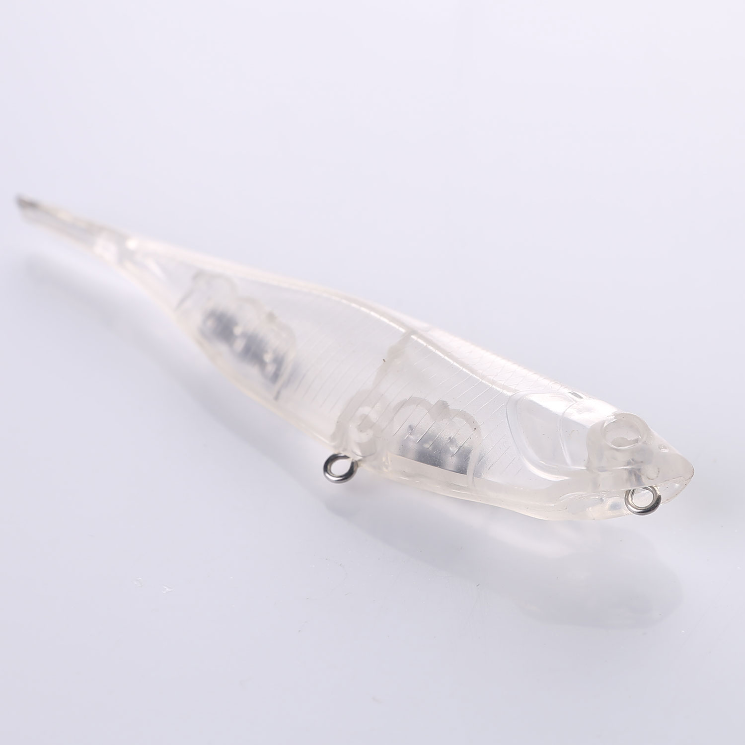 FREE FISHER Fishing Blank Lures 20pcs/Lot 10cm 8.7g Unpainted Lures  Clear Plastic Pencil Bait DIY Fishbaits Embryo for Fishing Bass