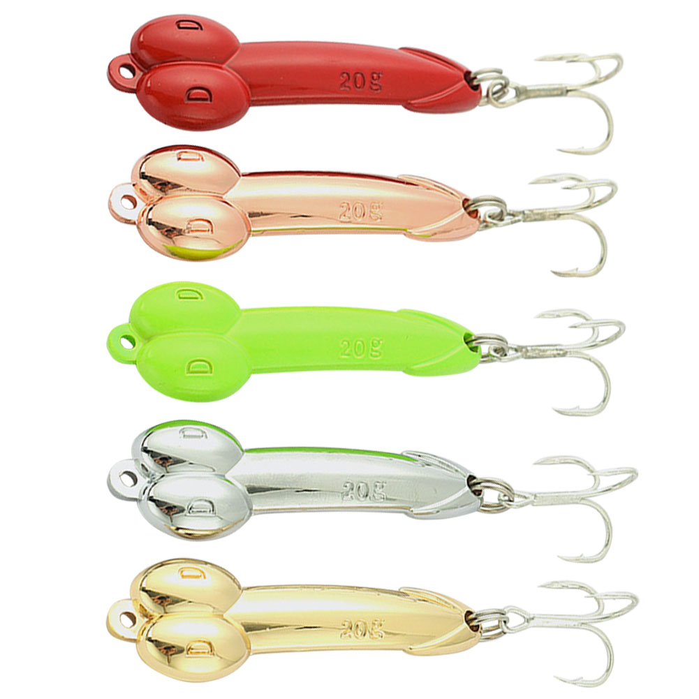 FREE FISHER 5pcs Fishing Metal Spoon Lures 5g 10g 20g Trout Bass Bait Artificial Spinner Baits Horsemouth Sequins with Treble Hook