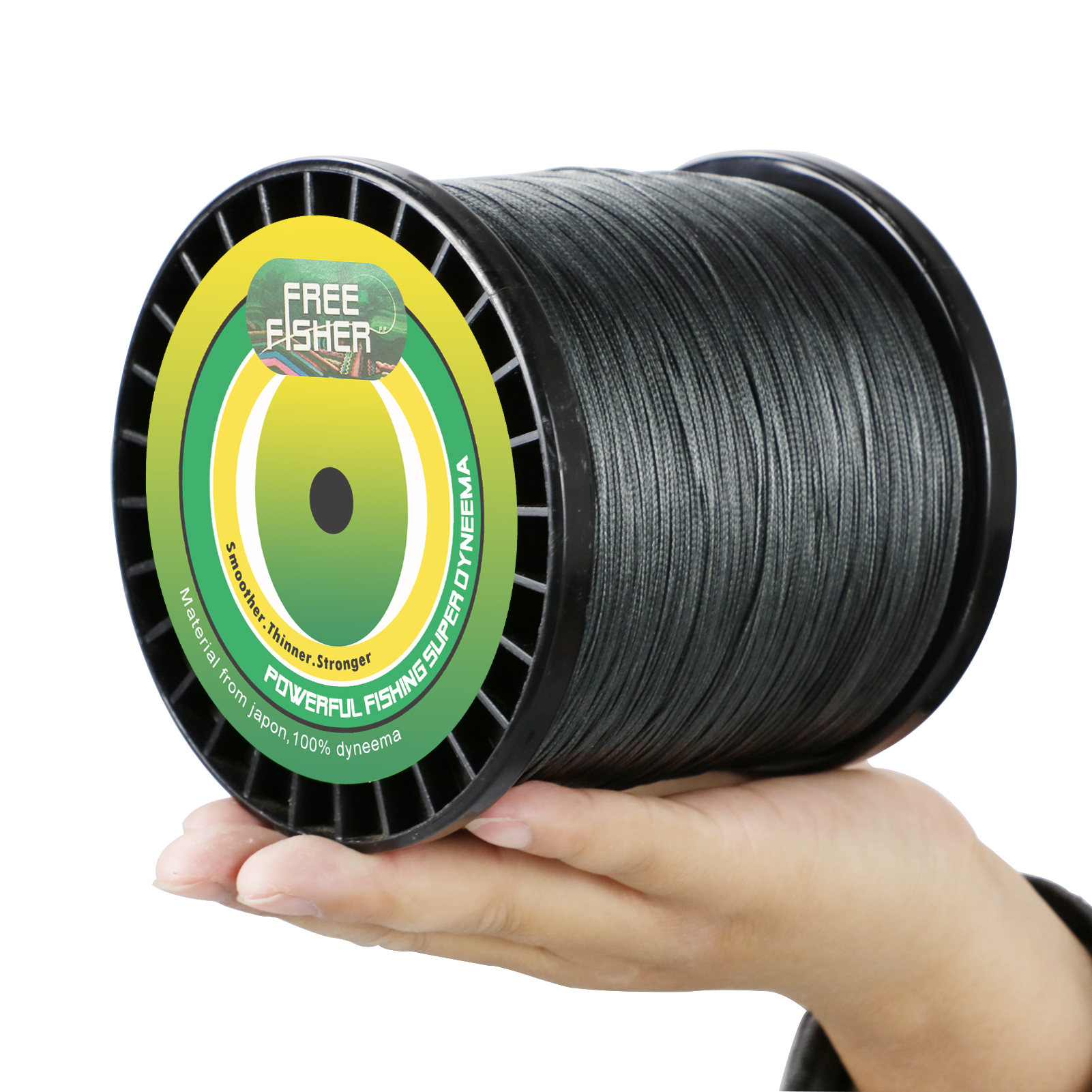 FREE FISHER 1000M PE Braided Fishing Line 8 Strands Multifilament Rope Wire 120LB 135LB 150LB Green Grey Multicolor for Sea Fishing