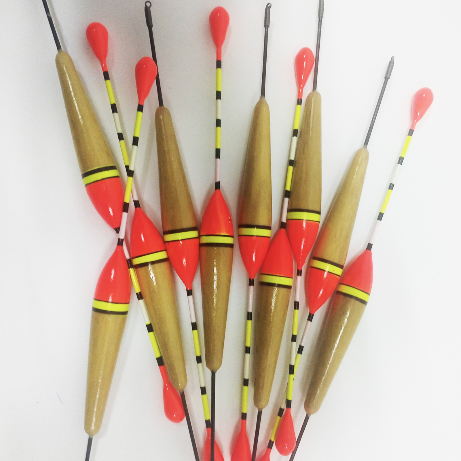 FREE FISHER 40pcs Collection Fishing Bobbers Cork Floats Kit Antenna Paulownia Wood 19cm Buoyancy 3g Buoy Fishing Tackles