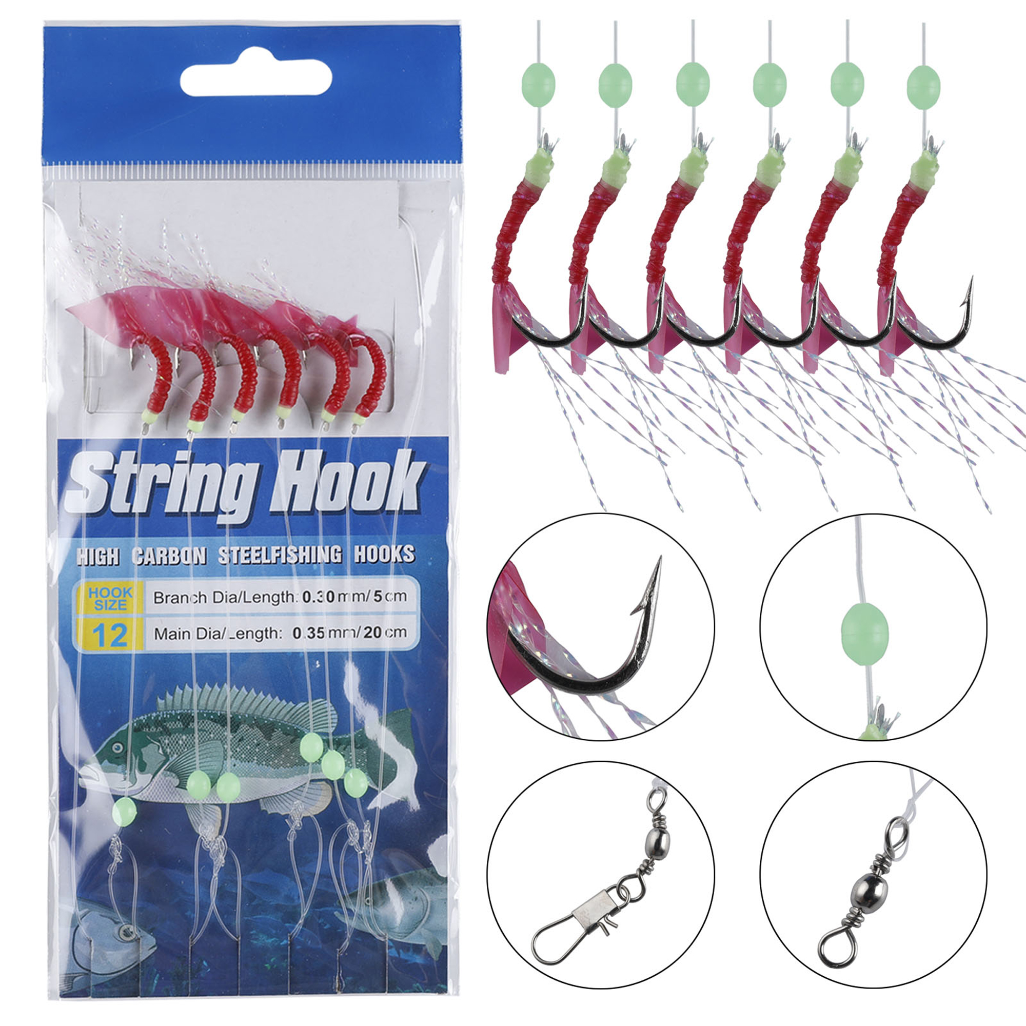 Fishing String Hooks/Rigs – FREE FISHER