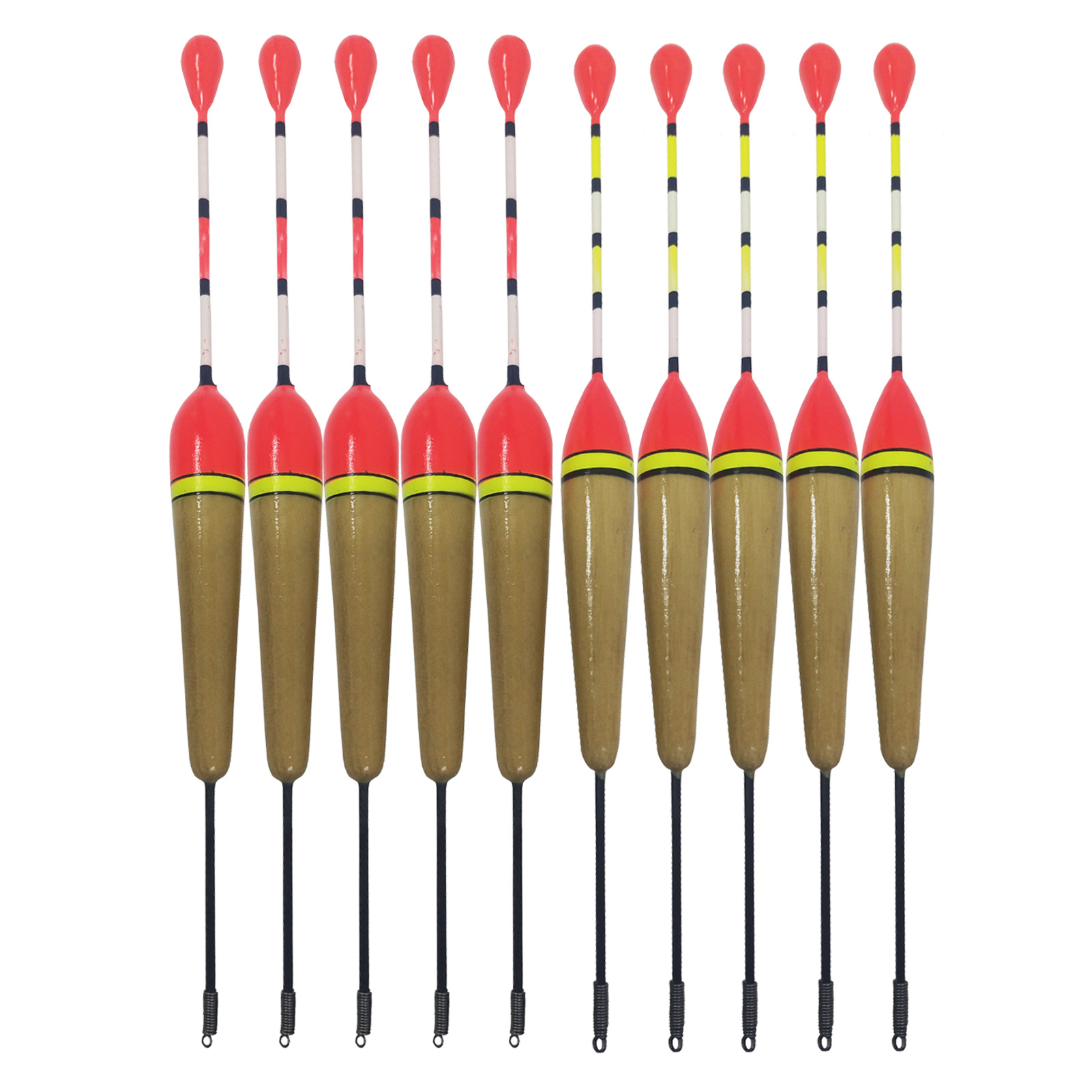 FREE FISHER 40pcs Collection Fishing Bobbers Cork Floats Kit Antenna Paulownia Wood 19cm Buoyancy 3g Buoy Fishing Tackles