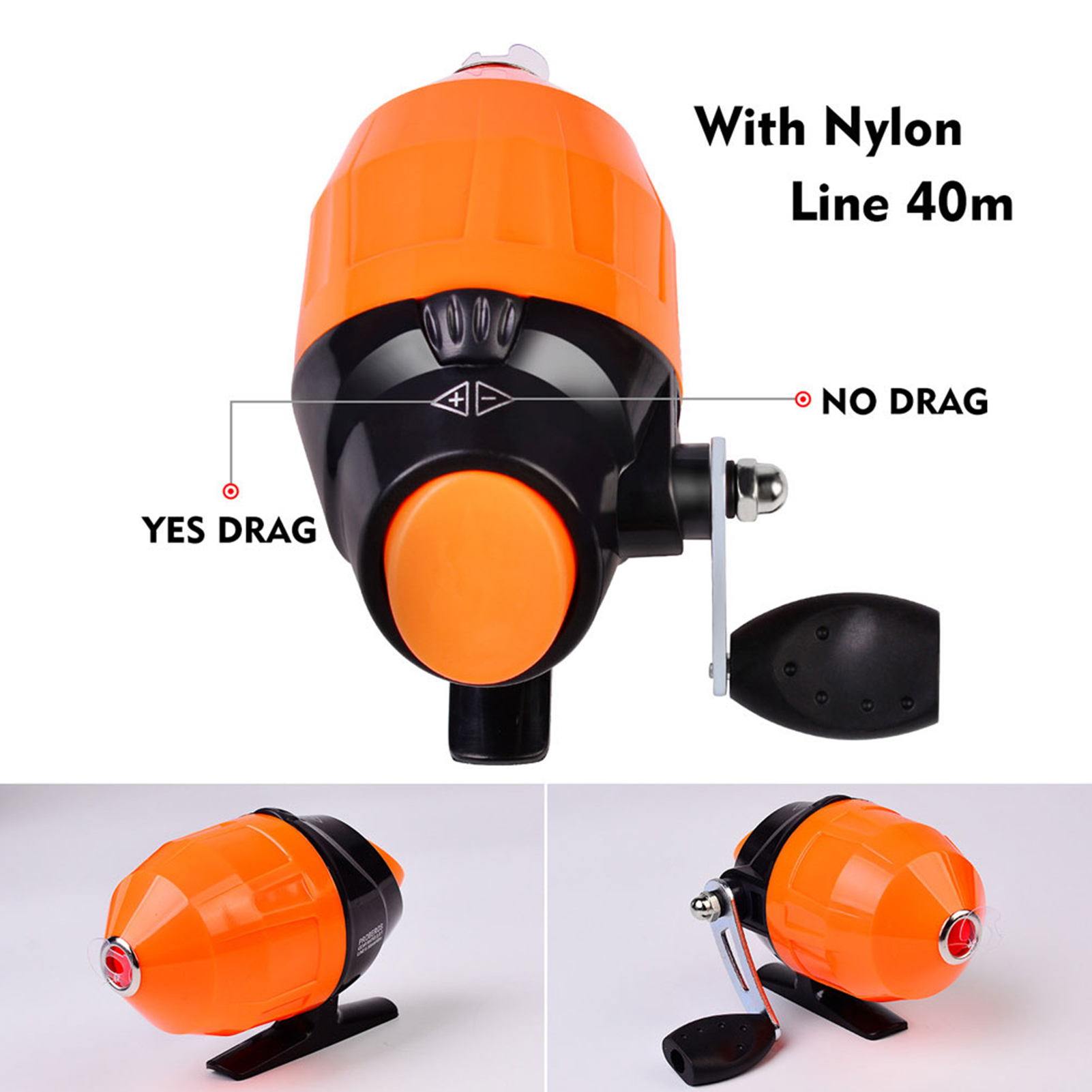 FREE FISHER Fishing Rod Combo Drum Reel Soft Lures Telescopic Fish Pole Hooks Floats Swivels Lead Sinkers Fishing Tackles Set Bag for Kids