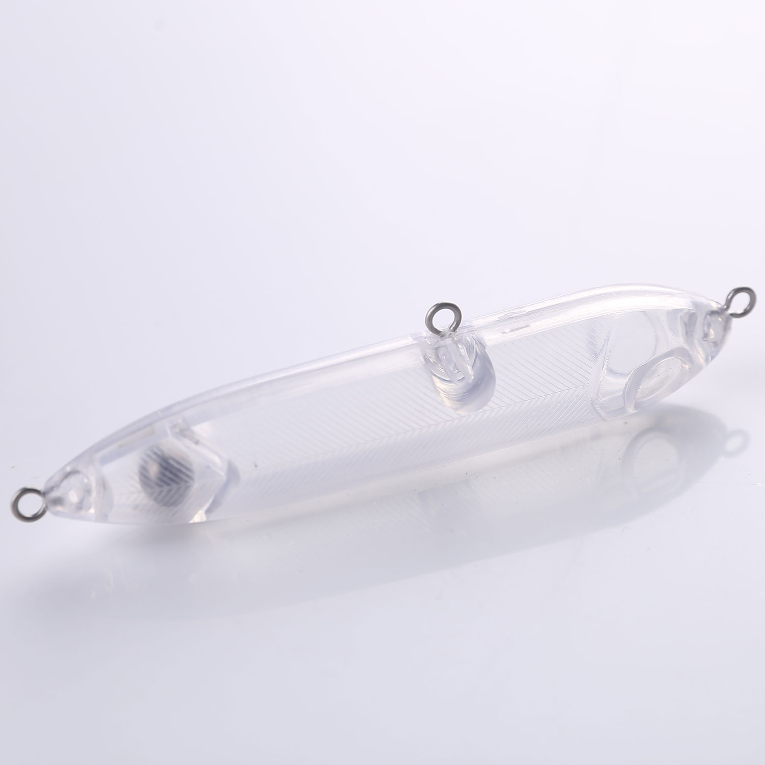 FREE FISHER 20pcs/Lot Fishing Unpainted Baits 10.5cm 10.4g Blank Hard Lures ABS DIY Crankbaits Minnows Popper VIB Pencil Transparent Artificial Baits