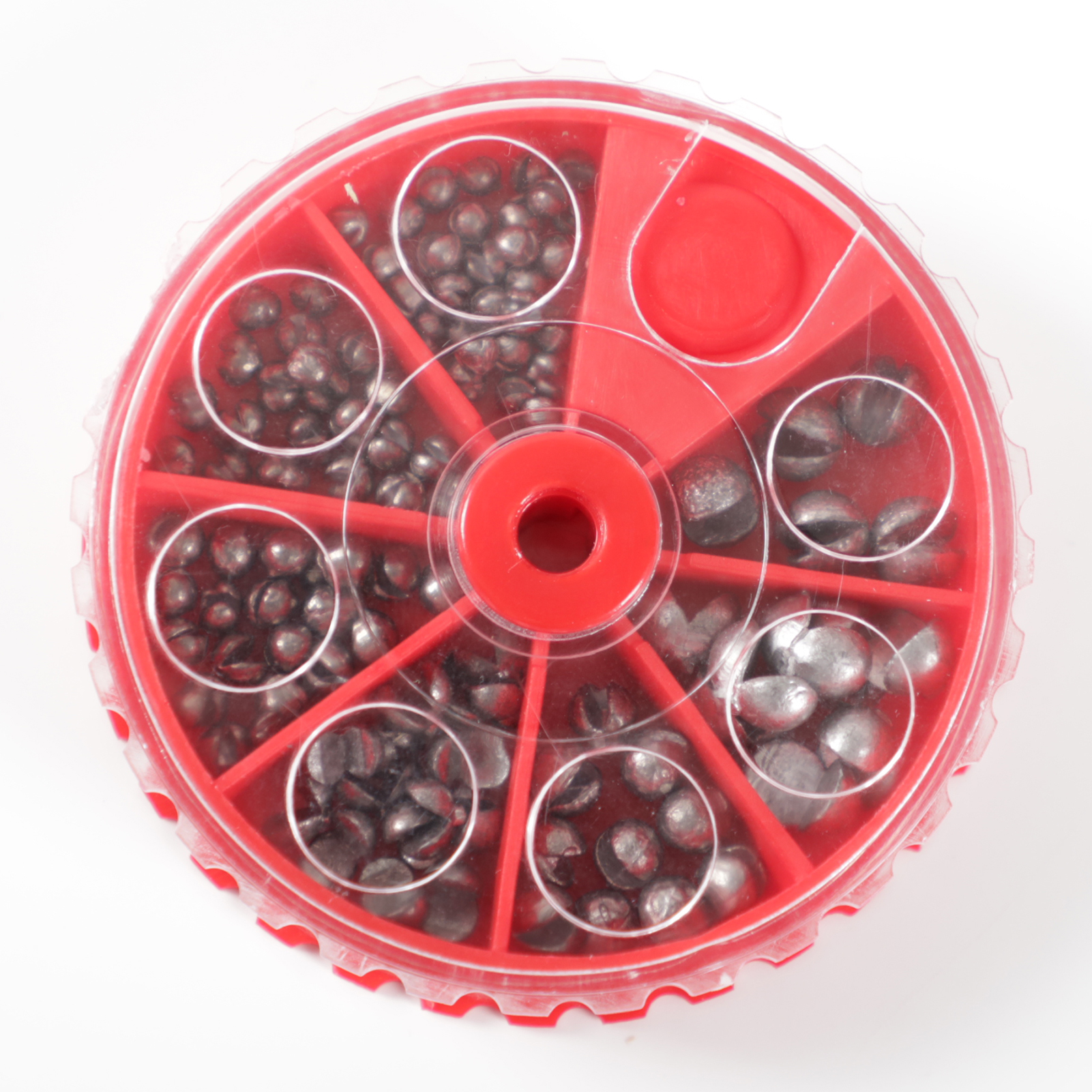 FREE FISHER Mixed Fishing Sinkers Open Bite Lead Set 0.2-2g Bare Fishing-clip Drop Biting Round Plumb Bob Auxiliary Fishing Tackle Gear