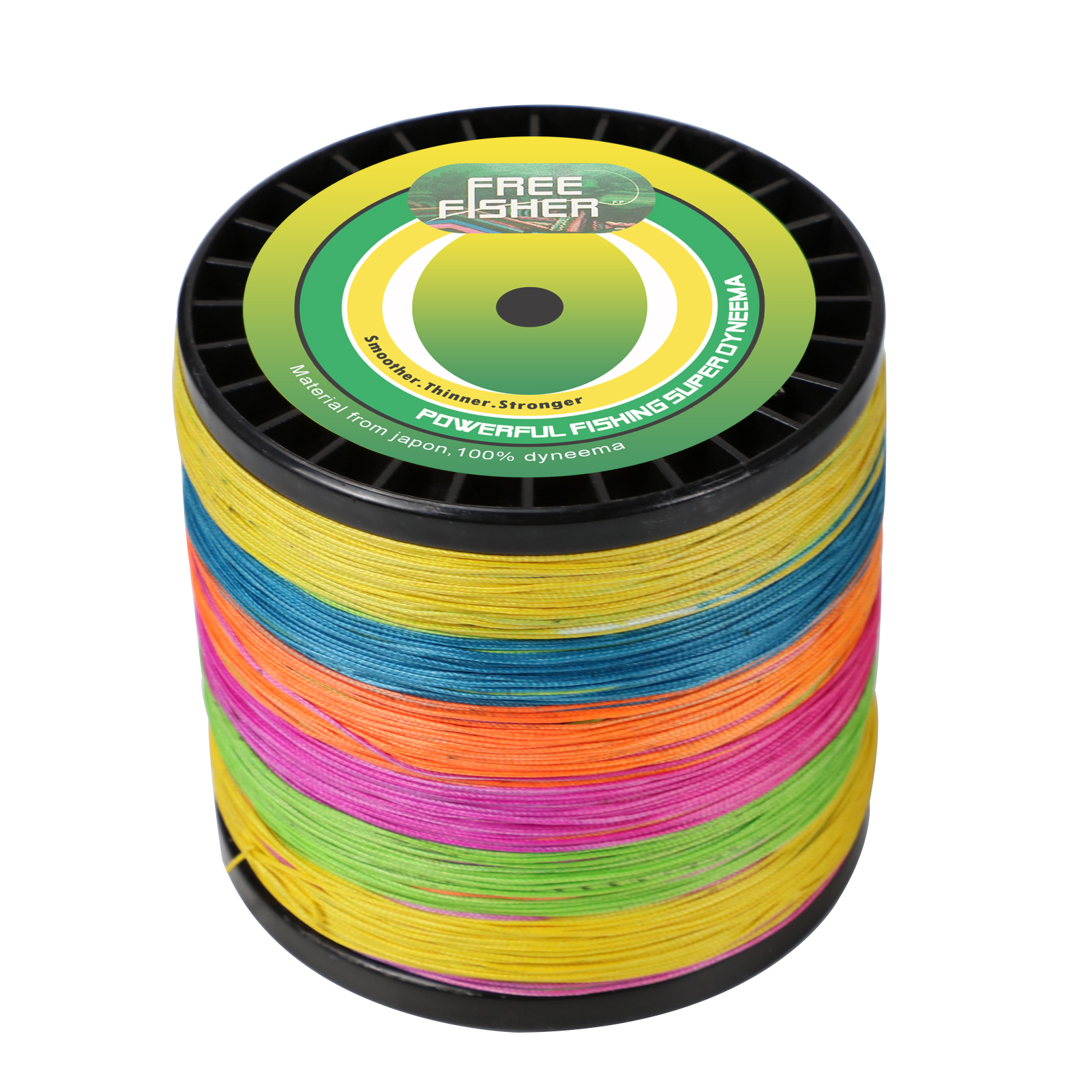 FREE FISHER 1000M PE Braided Fishing Line 8 Strands Multifilament Rope Wire 120LB 135LB 150LB Green Grey Multicolor for Sea Fishing