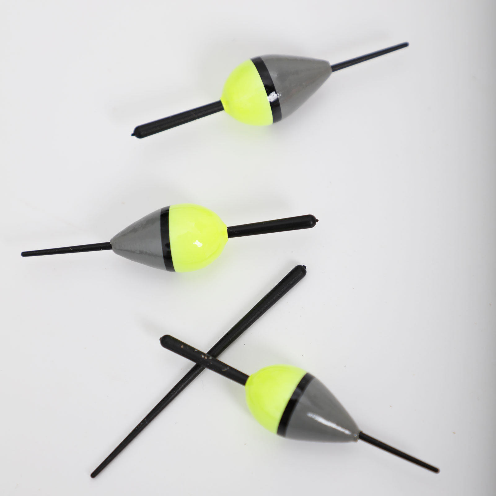 FREE FISHER Fishing Bobbers 10pcs Collection Cork Floats Buoy Set Lighted Paulownia Wood Floats+ Plastic Stick Kit Buoyancy 2g 7.5-8cm