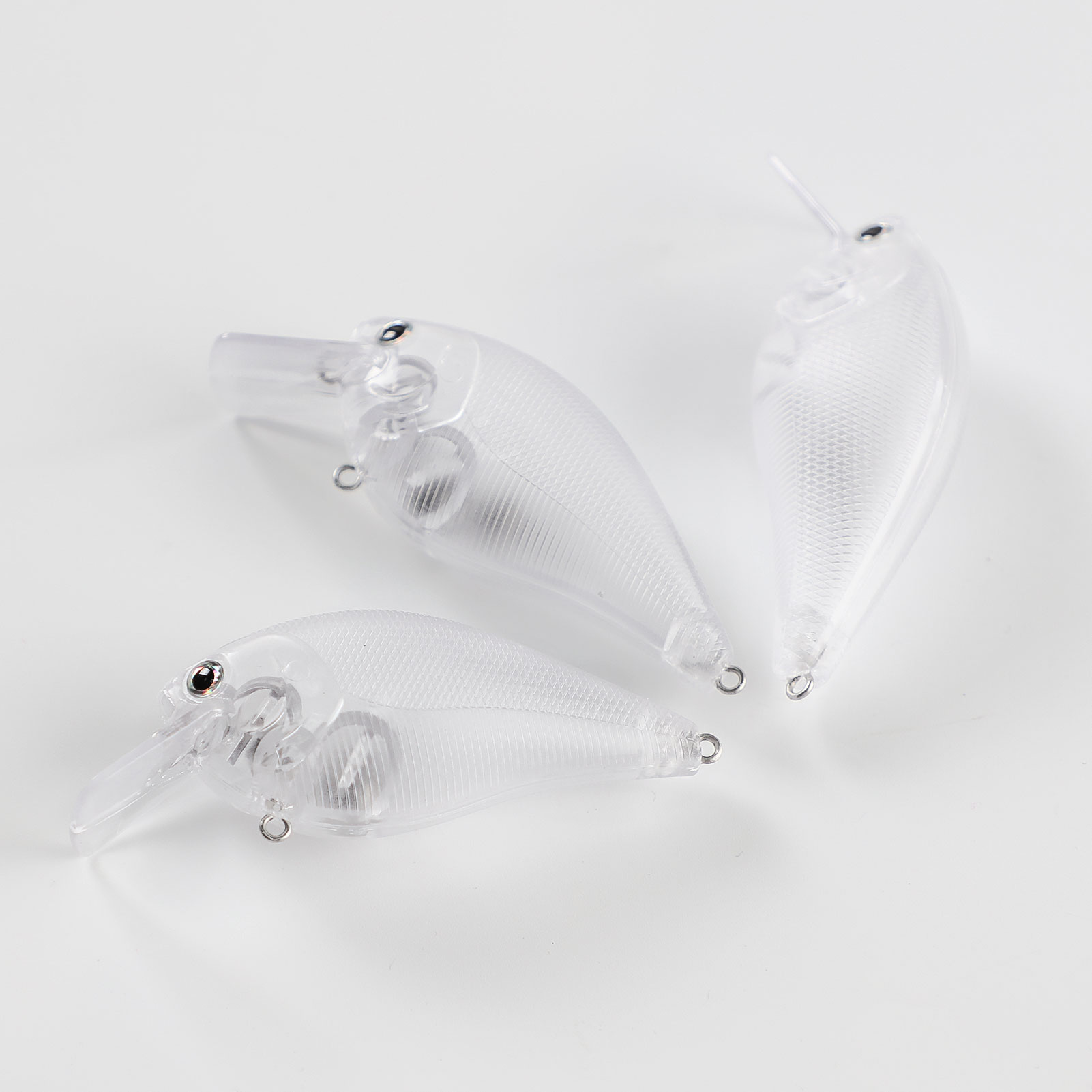 Wholesale Unpainted Fishing Lures Artificial Bait Carp Fishing Wobblers Tackles DIY Lures Clear Blank Crankbaits