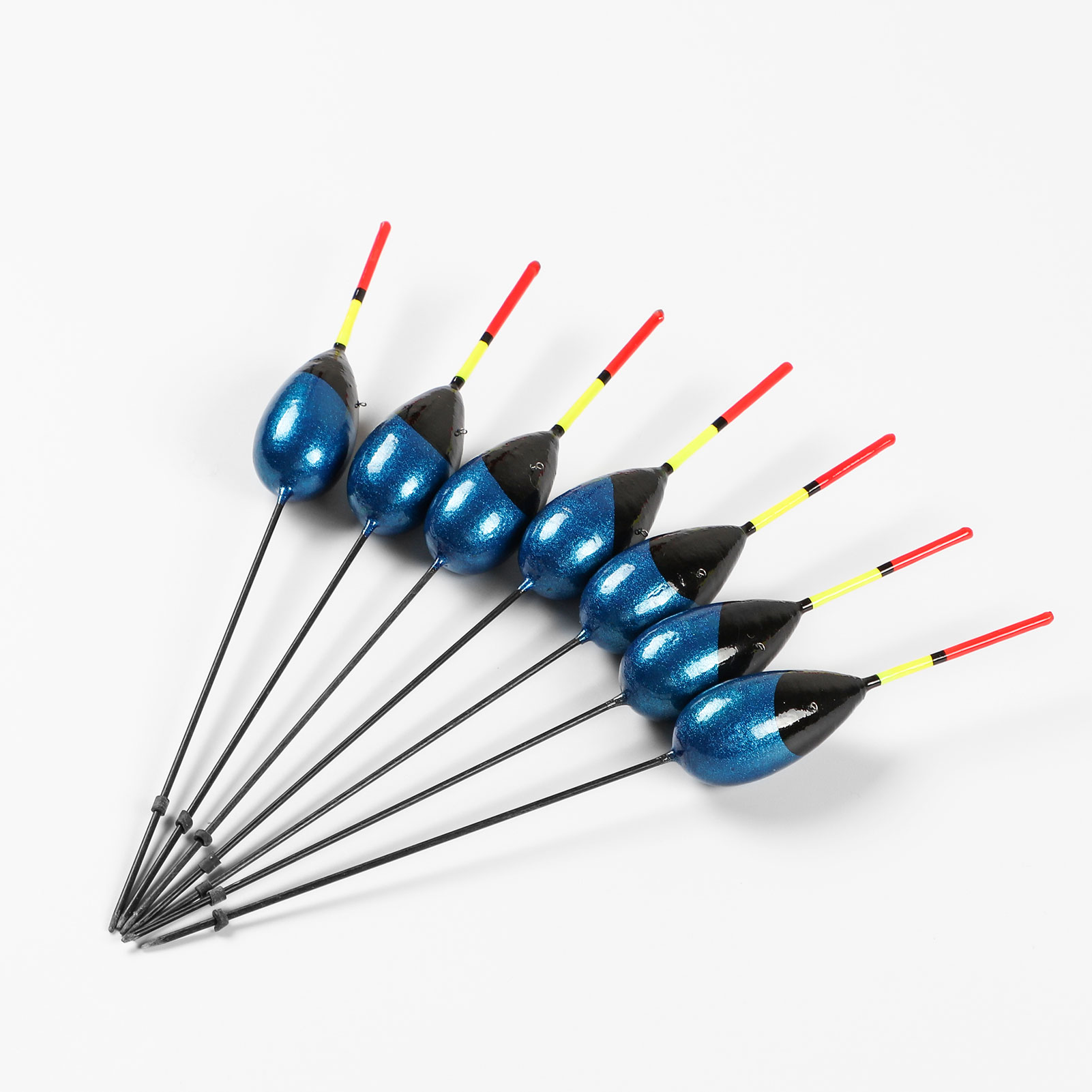 FREE FISHER 10Pcs Collection Fishing Bobber Cork Float Lighted Balsa Wood Hard Long Tail Float Buoyancy 3g Fishing Accessories