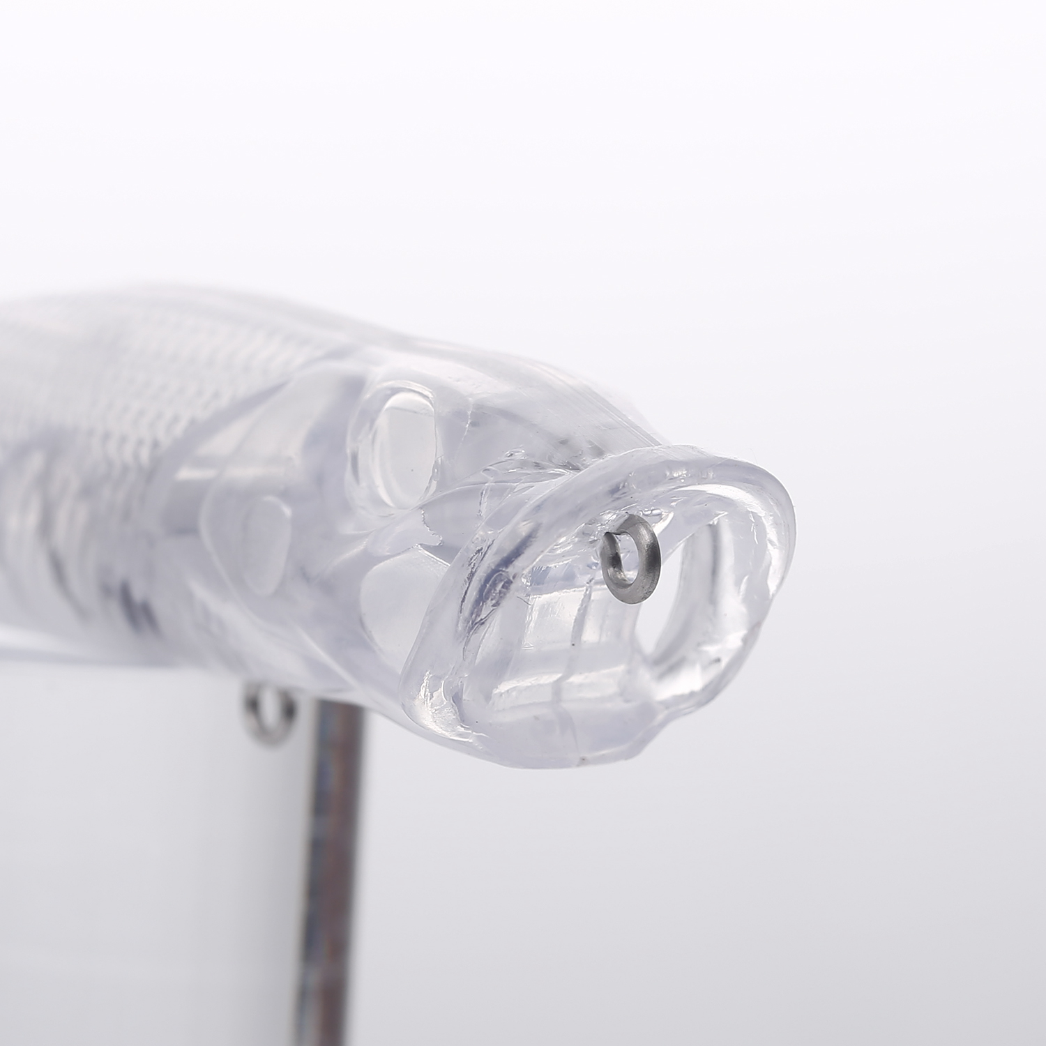 FREE FISHER 25pcs/Lot Fishing Poppers Unpainded Lures Blank Hard Lures Clear Plastic 9cm 10.8g Fishbaits Manual DIY Bait Embryo for Bass