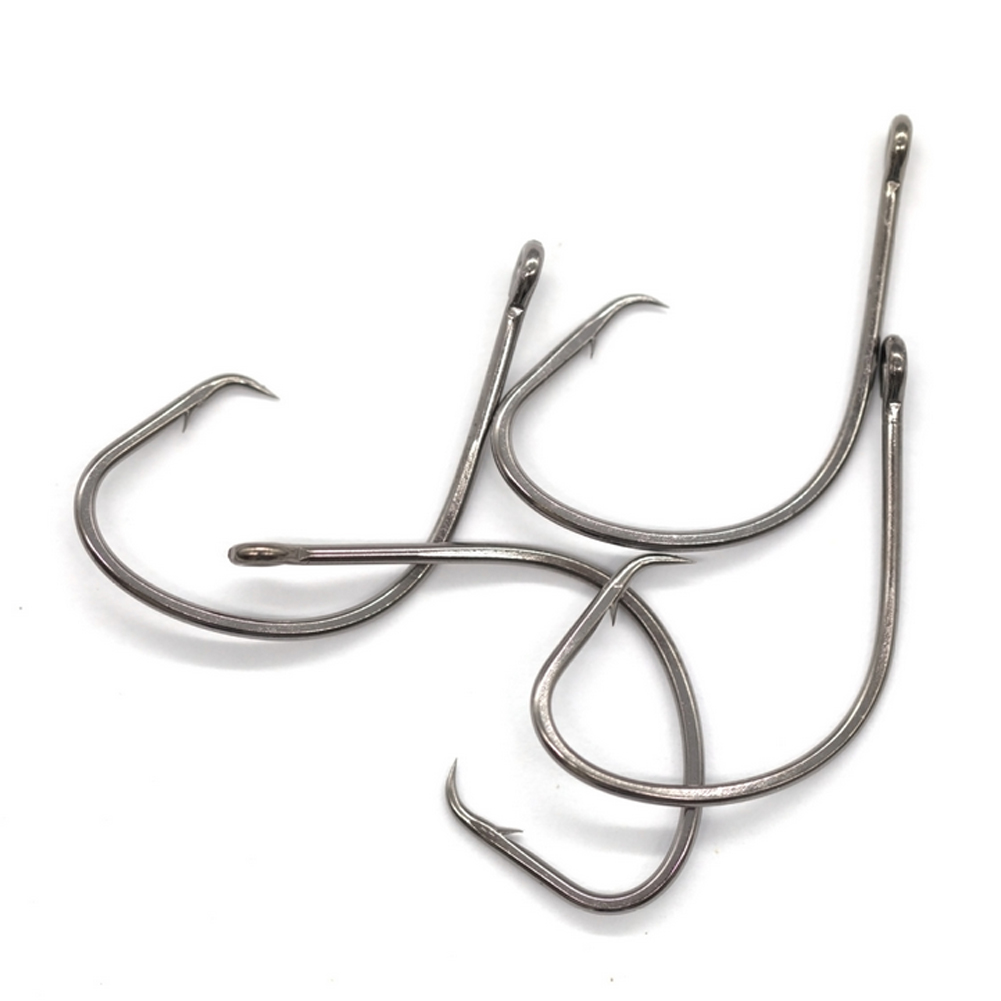 FREE FISHER 100pcs Fishing Hook 7381 Nickel Black Fishhooks Saltwater 