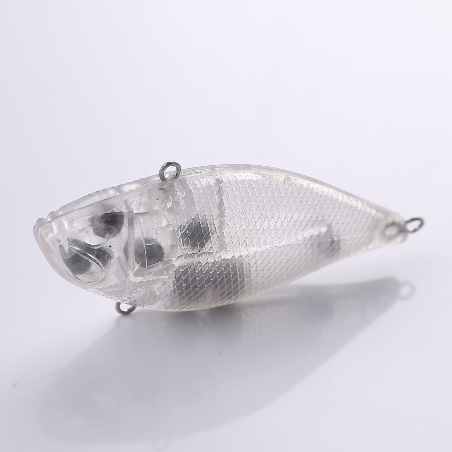 FREE FISHER 20pcs/Lot Fishing Unpainted Fishing Lures Set Clear Blank Bait Embryo 8.1cm 16.7g Hard Plastic DIY Topwater VIB Fishbaits for Pike