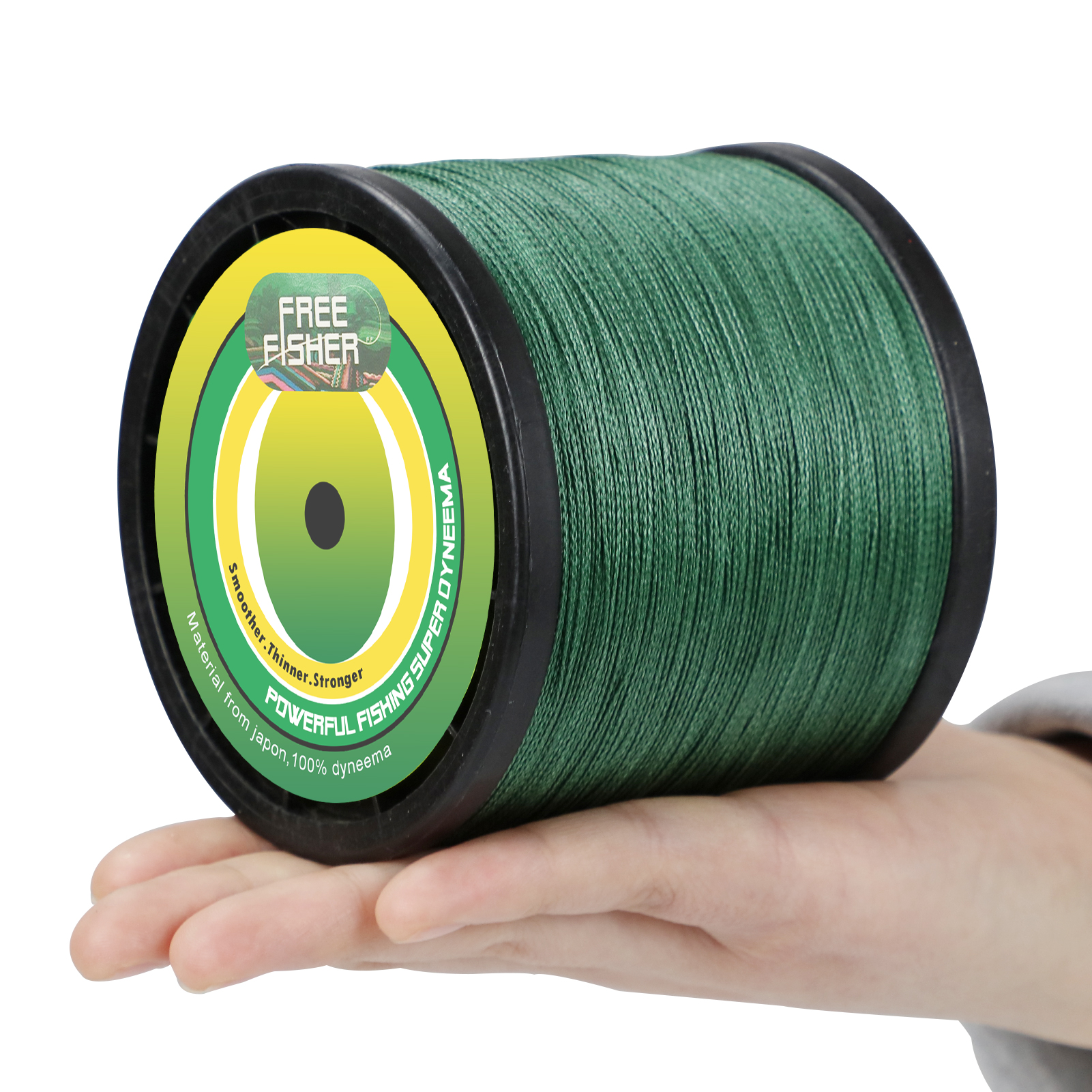 FREE FISHER 1000M PE Braided Fishing Line 8 Strands Multifilament Rope Wire 120LB 135LB 150LB Green Grey Multicolor for Sea Fishing