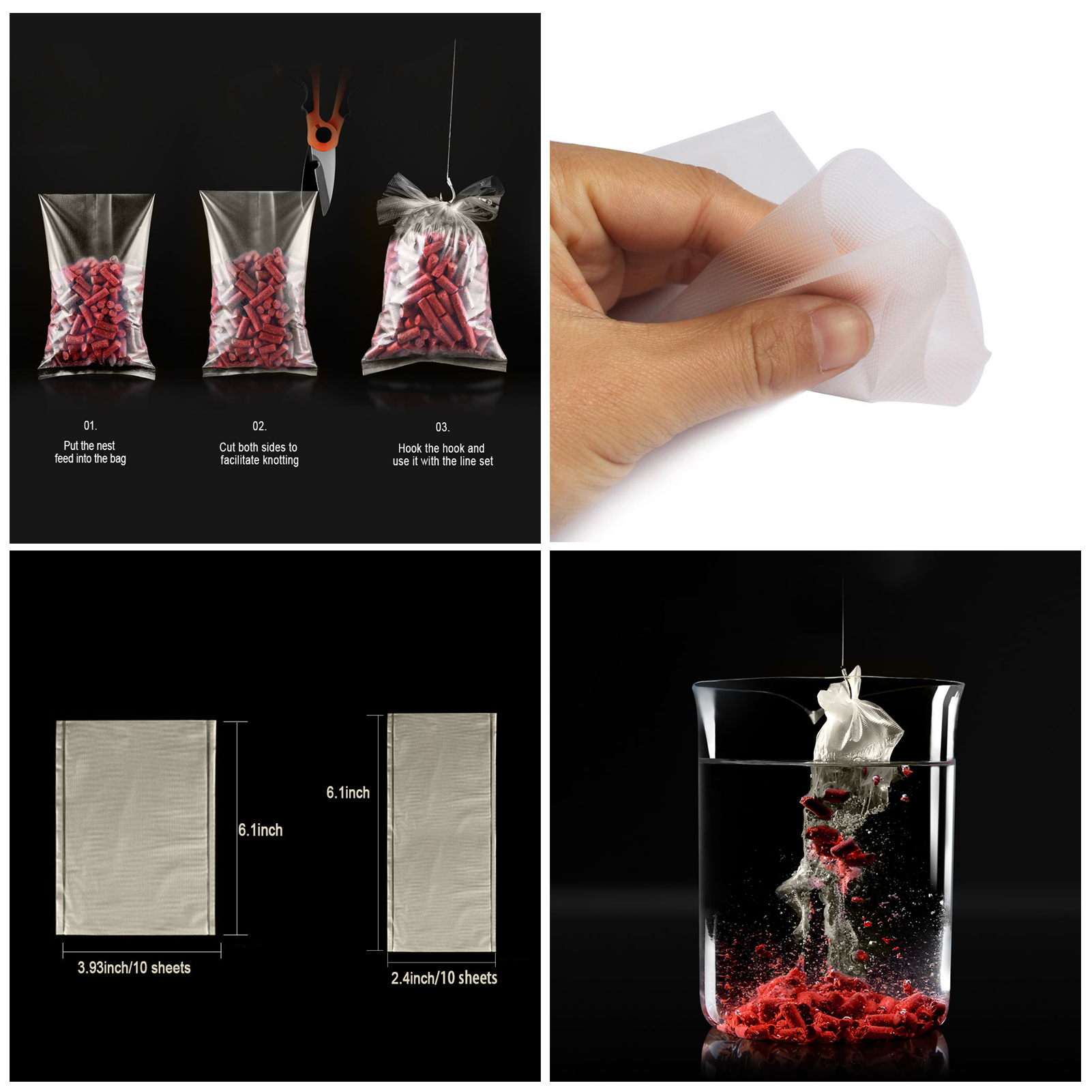 FREE FISHER 34pcs Fishing Accessories Combo Fish Scale+PVA Water-soluble Bags+100m PE Braid Line+Sea Fishing Rod Bells+Fish Decoy Lamps