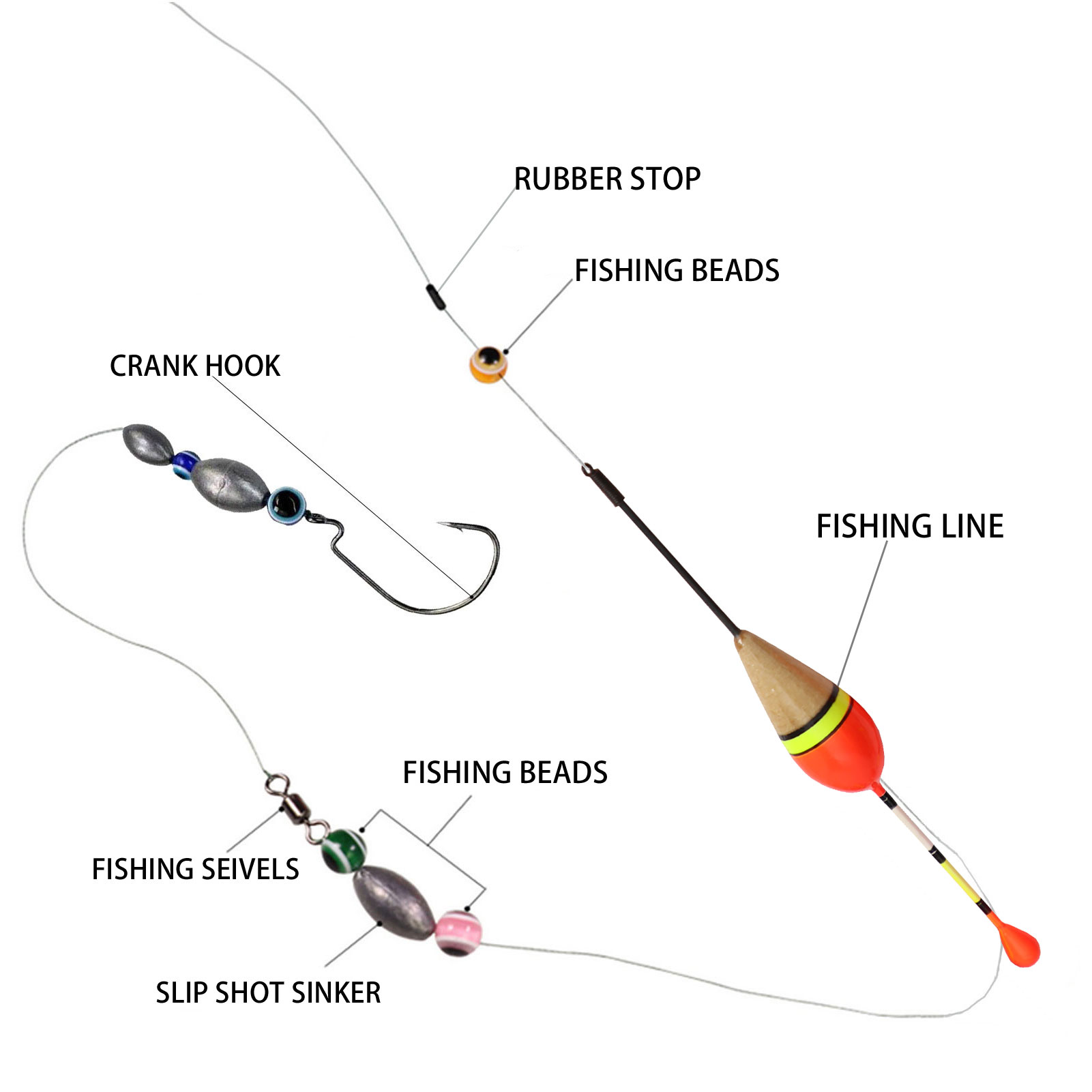 FREE FISHER 10pcs Fishing Floats Set Antenna Wood Cork Floats Kit Buoyancy 3g 13.5cm Buoy Fishing Tackle Accessory Freshwater/Saltwater