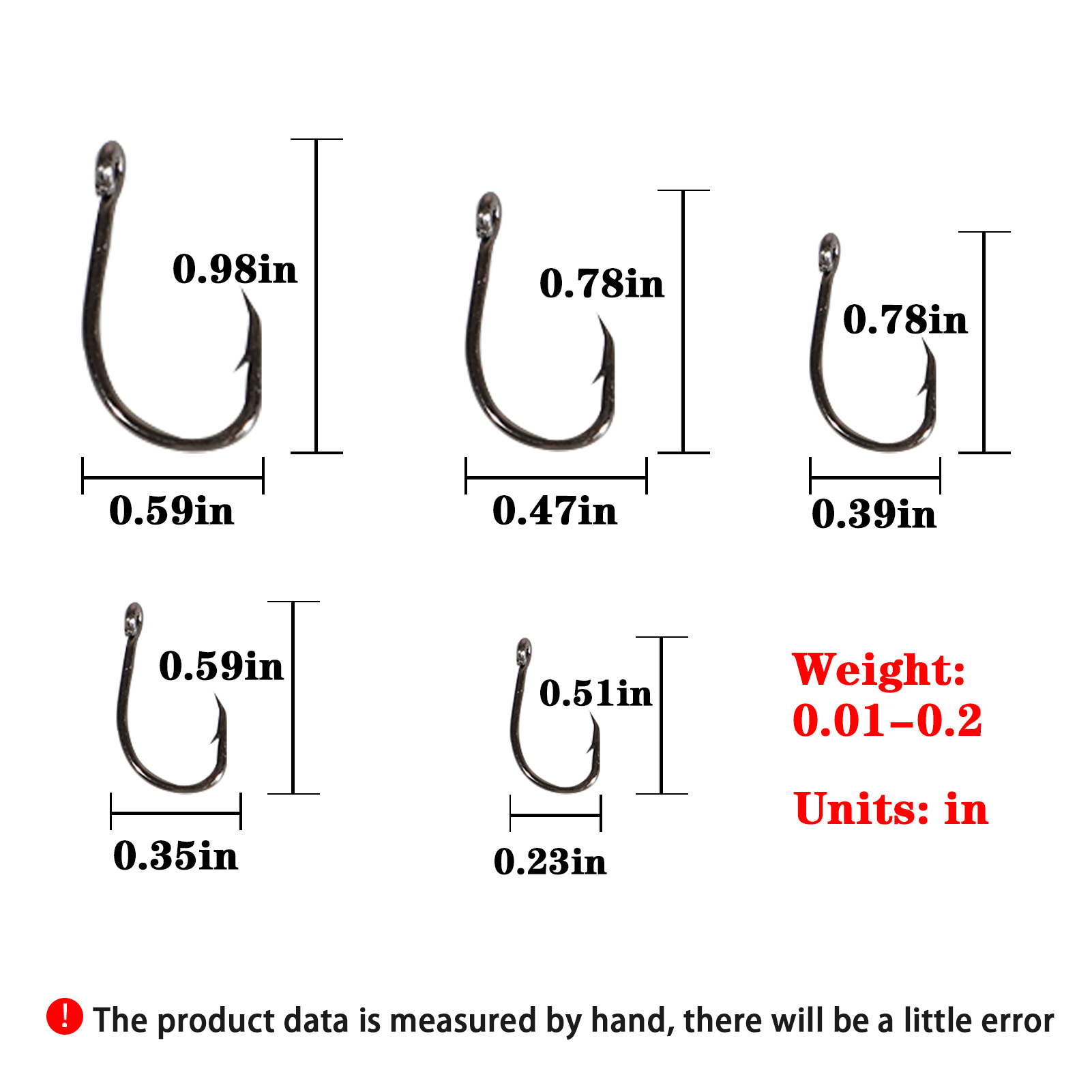 FREE FISHER 210pcs Sea Fishing Hooks Set with Box High Carbon Steel Fishhook 9260 Mixed Size Nickle Black Fishing Tackle Accessories