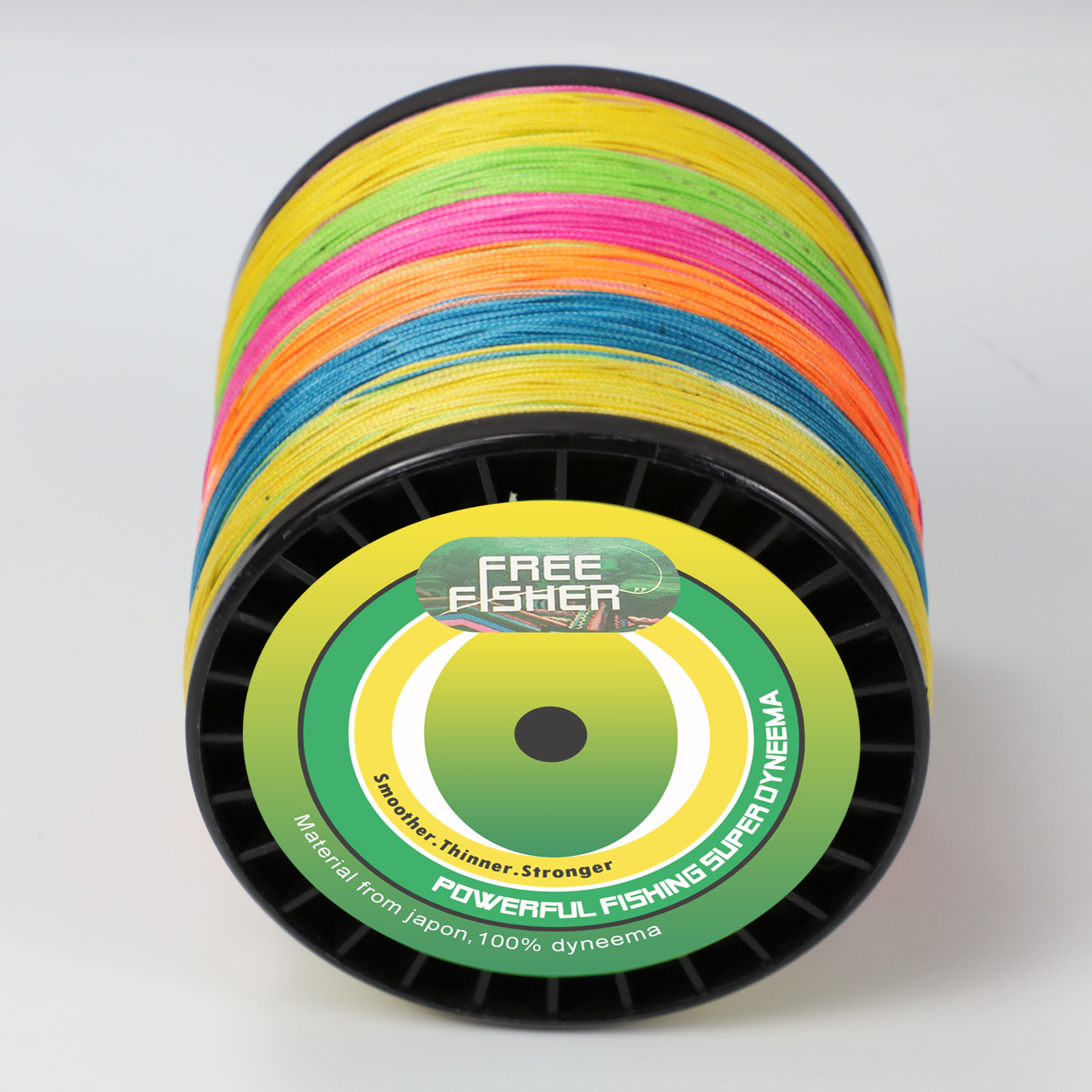 FREE FISHER 1000M PE Braided Fishing Line 8 Strands Multifilament Rope Wire 120LB 135LB 150LB Green Grey Multicolor for Sea Fishing