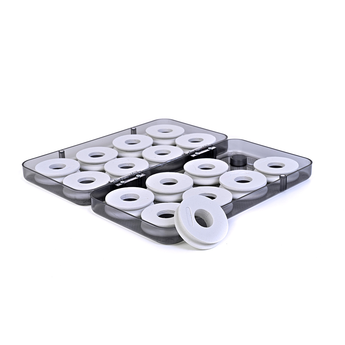 FREE FISHER Main Shaft Box 16-Shaft Winding Line ABS Plastic Box EVA Foam Spool Fishing Tackle Accessories for Freshwater/Saltwater