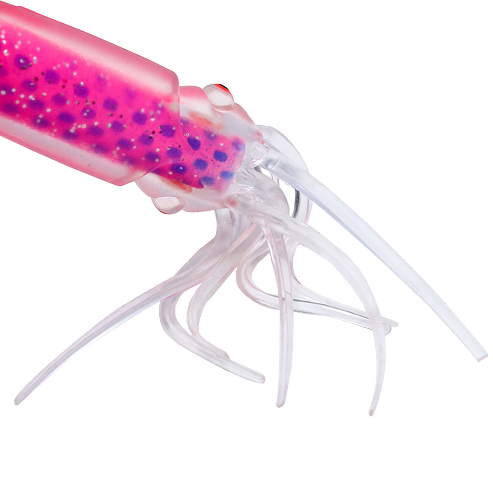 FREE FISHER 3pcs/6pcs Fishing Soft Octopus Lures 12cm 12.7g Rubber Skirts Colorful Squids 15cm 20g Hollow Tube Artificial Baits Pesca