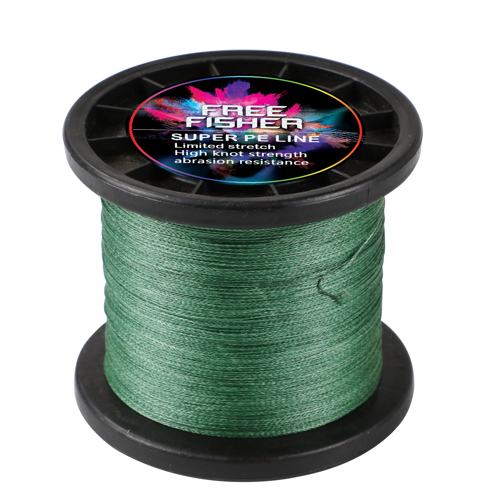 FREE FISHER Fishing Braided Line 1000m 4 Strands Multifilament 100% PE Wire 10LB-100LB 0.1-0.55MM for Saltwater/Freshwater