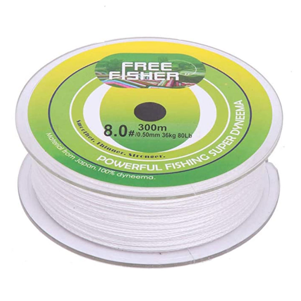 FREE FISHER Fishing Braid Line 300m 4 Strands Multifilament 8-80LB 0.08-0.5mm 100% PE Briaded Wire for Saltwater/Freshwater