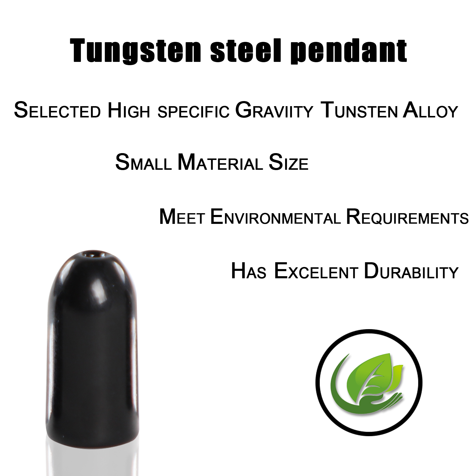 FREE FISHER 10pcs Fishing Tungsten Steel Worm Weights Bullet Shape Sinkers Flipping 3.5g/5.3g/10.5g Drop Shot Fishing Accessory for Bass