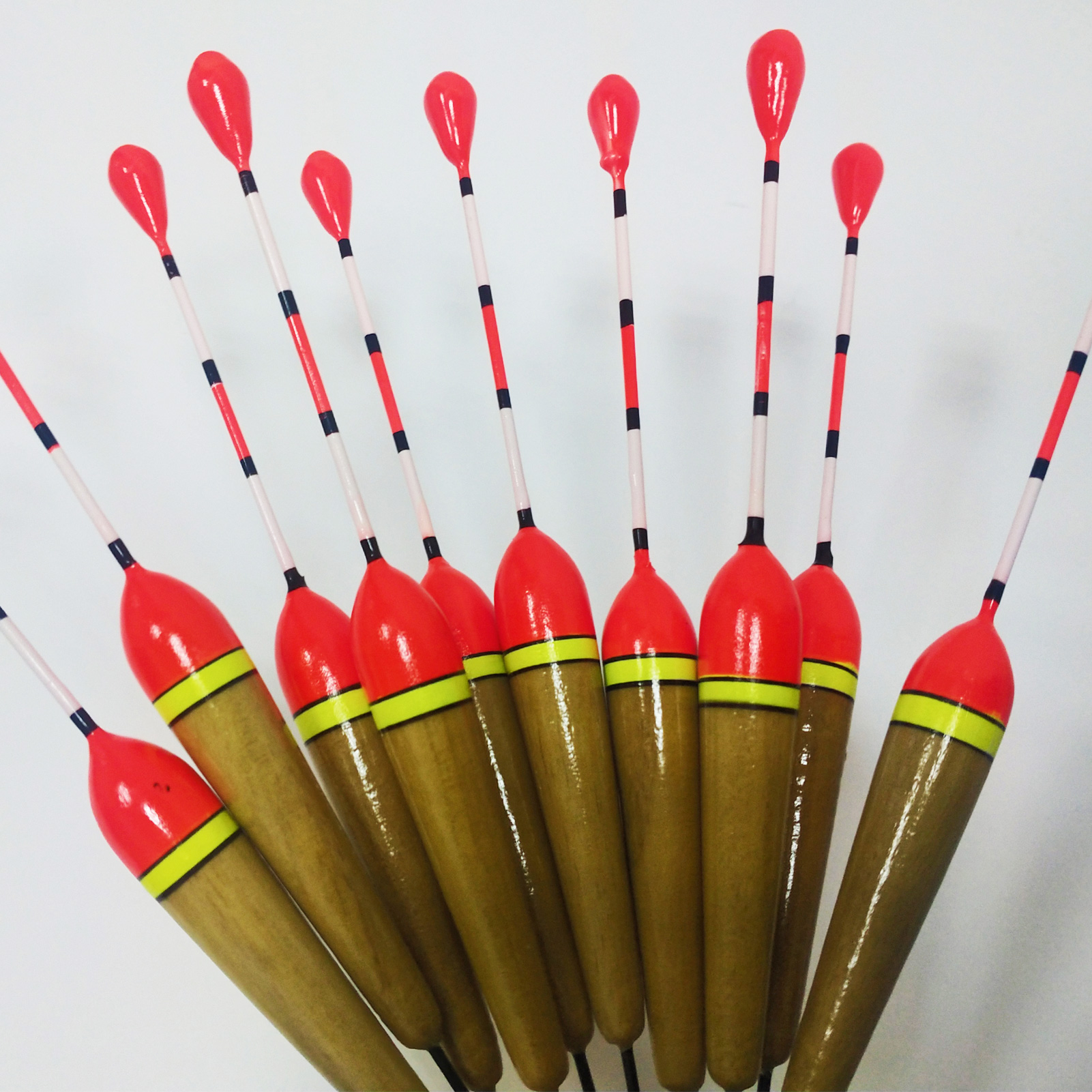 FREE FISHER 40pcs Collection Fishing Bobbers Cork Floats Kit Antenna Paulownia Wood 19cm Buoyancy 3g Buoy Fishing Tackles