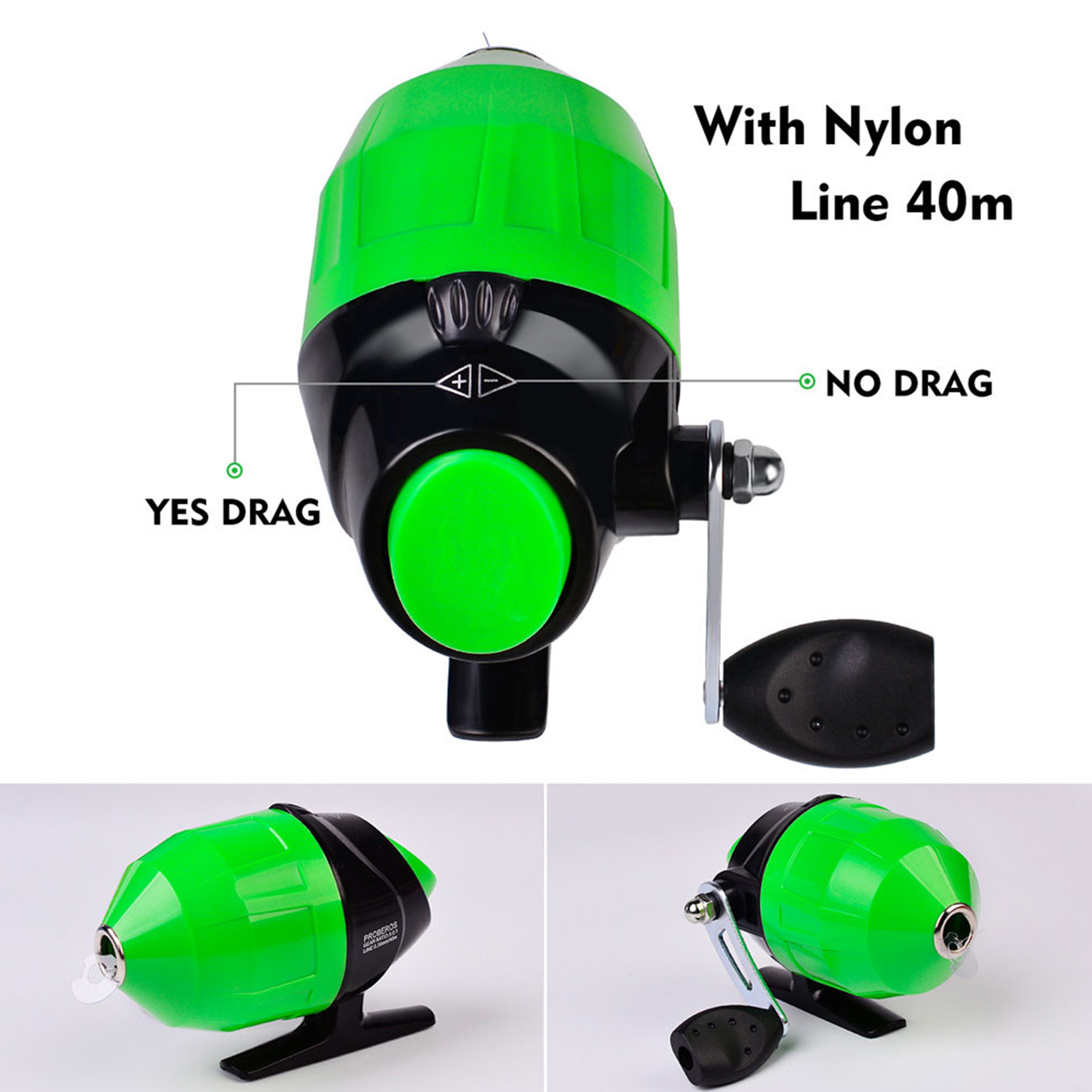 FREE FISHER Fishing Rod Combo Drum Reel Soft Lures Telescopic Fish Pole Hooks Floats Swivels Lead Sinkers Fishing Tackles Set Bag for Kids