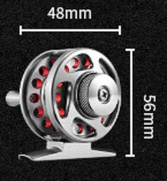 FREE FISHER Fly Fishing Reels CNC All Metal Fly Wheels Left/Right Hands Interchangeable Relief Adjustable Raft Front Wheel for Ice Fishing